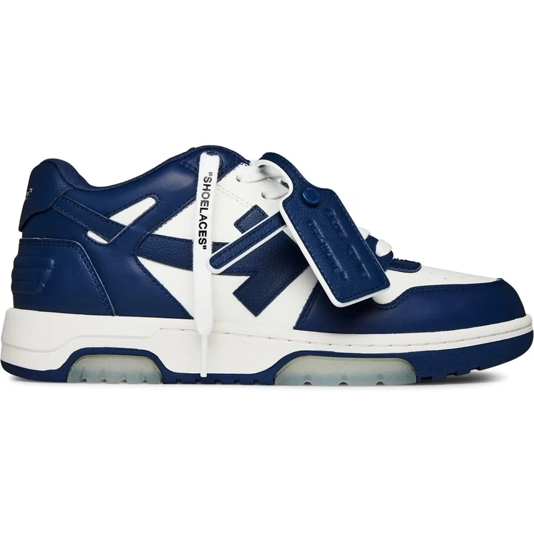 Off-White Out Of Office Navy Blue White Sneakers< Designer Trainers