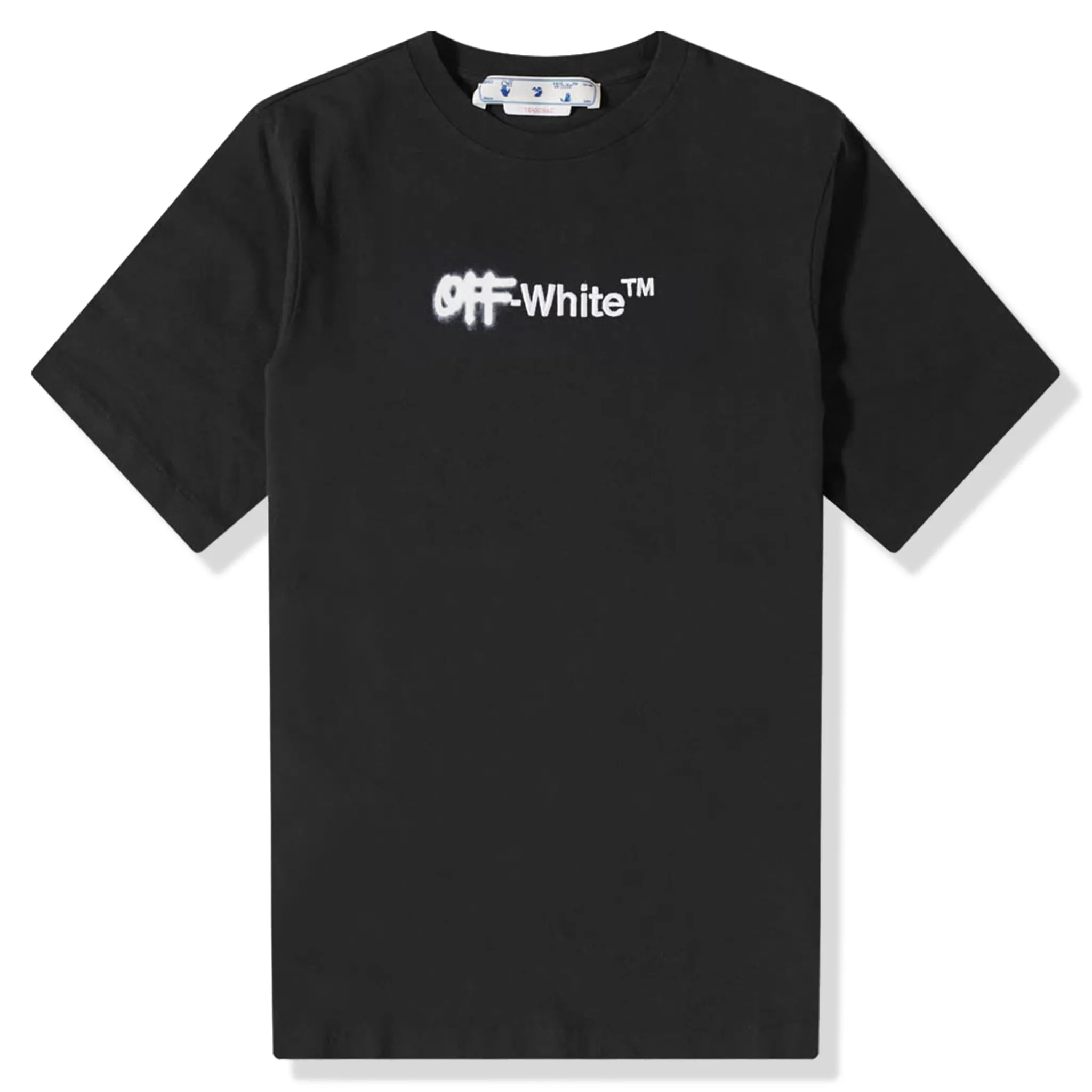 Off-White Spray Helvetica Skate Black T Shirt< T-shirts