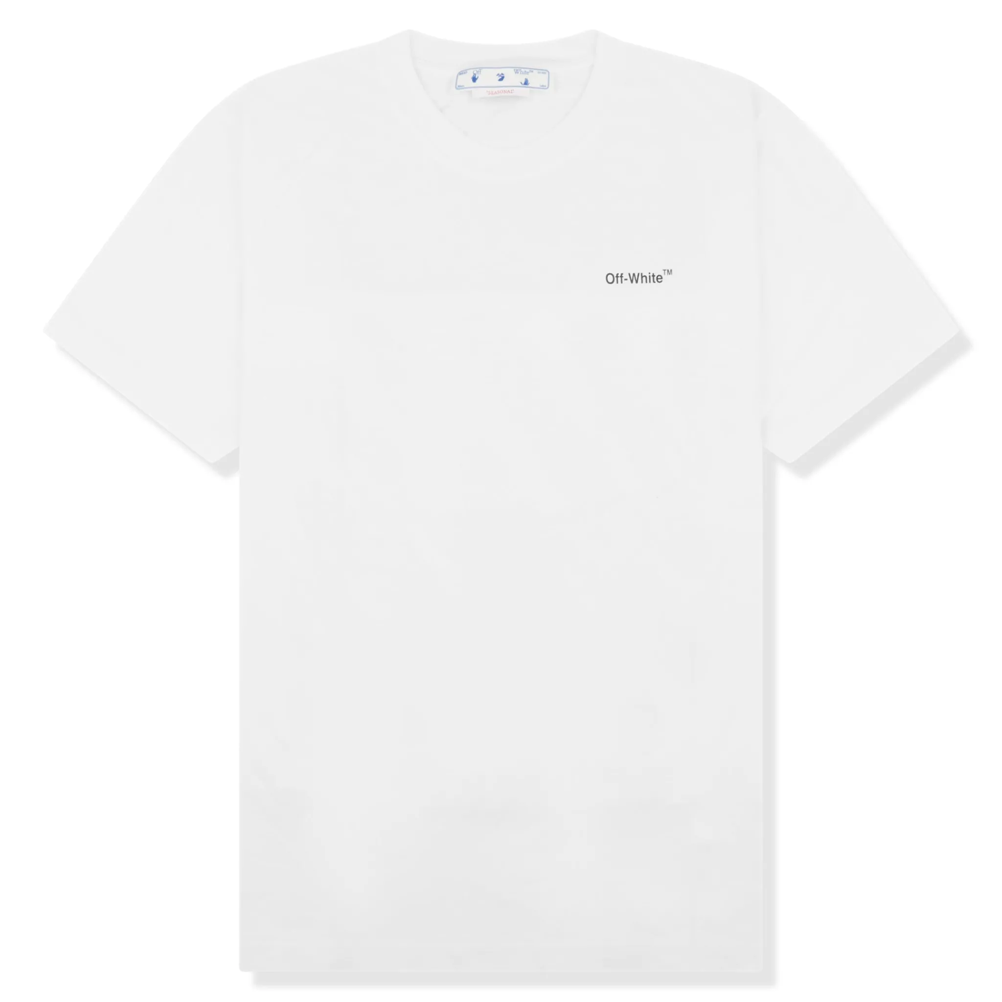 Off-White Waves Diagonals White T Shirt< T-shirts