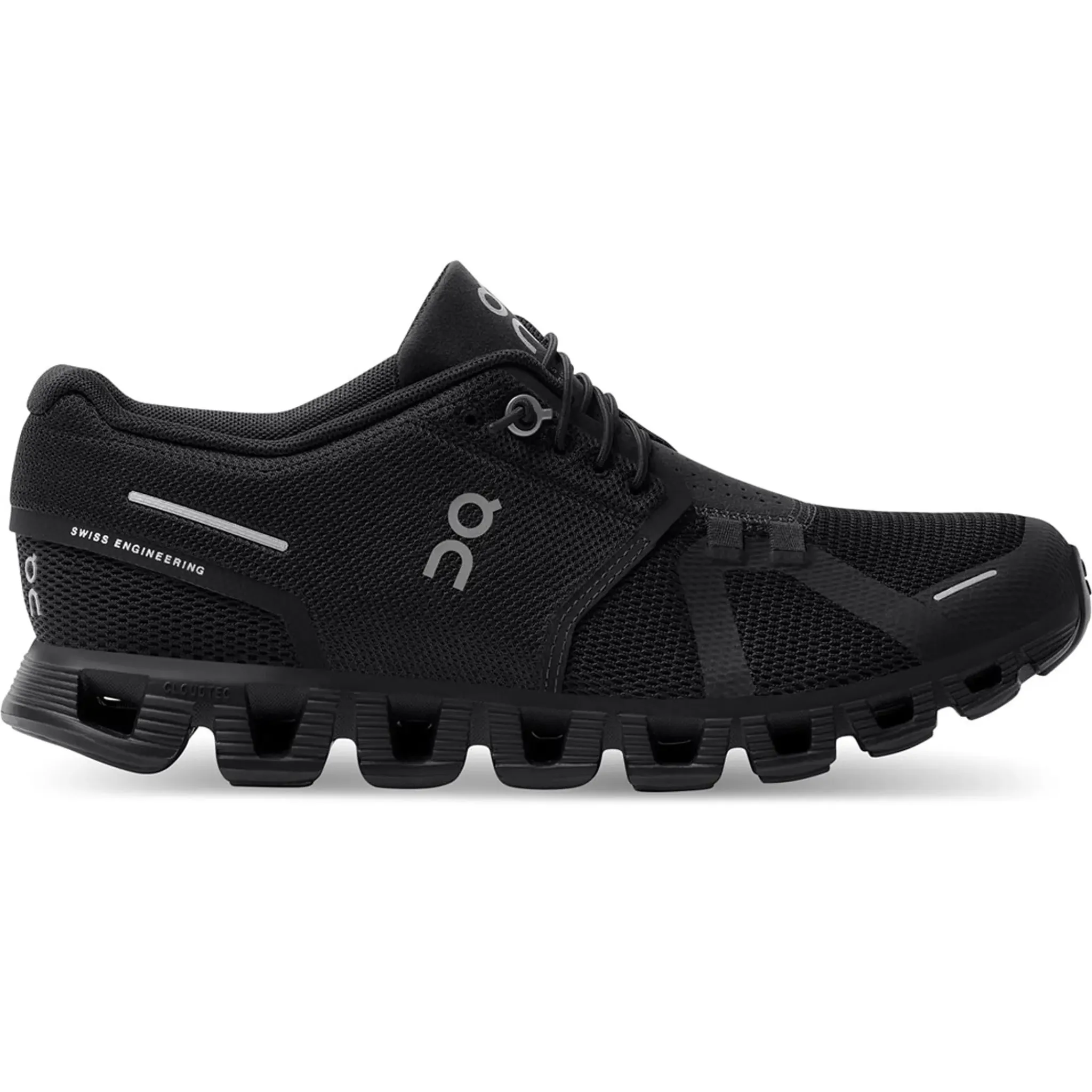 On Running Cloud 5 All Black (W)< Black Trainers|Running Shoes