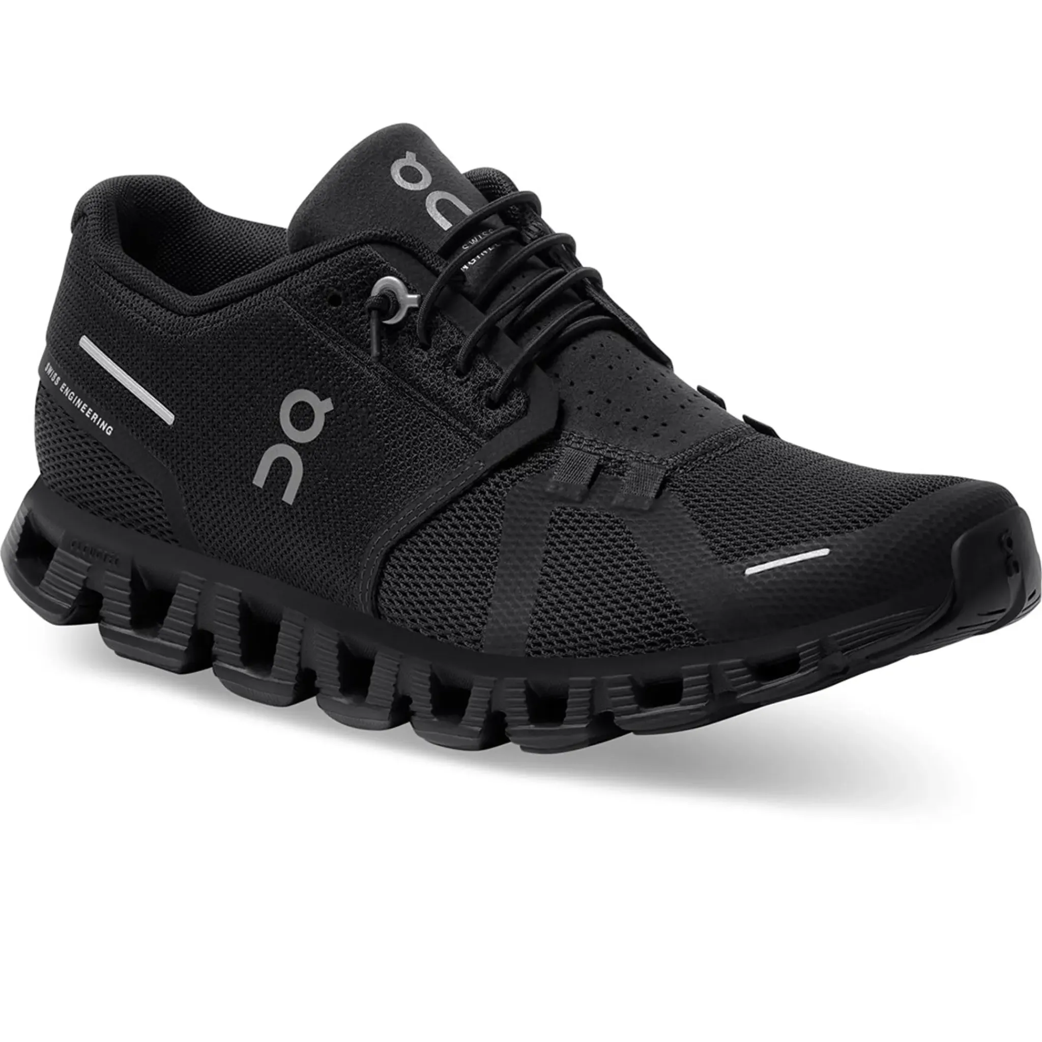 On Running Cloud 5 All Black (W)< Black Trainers|Running Shoes
