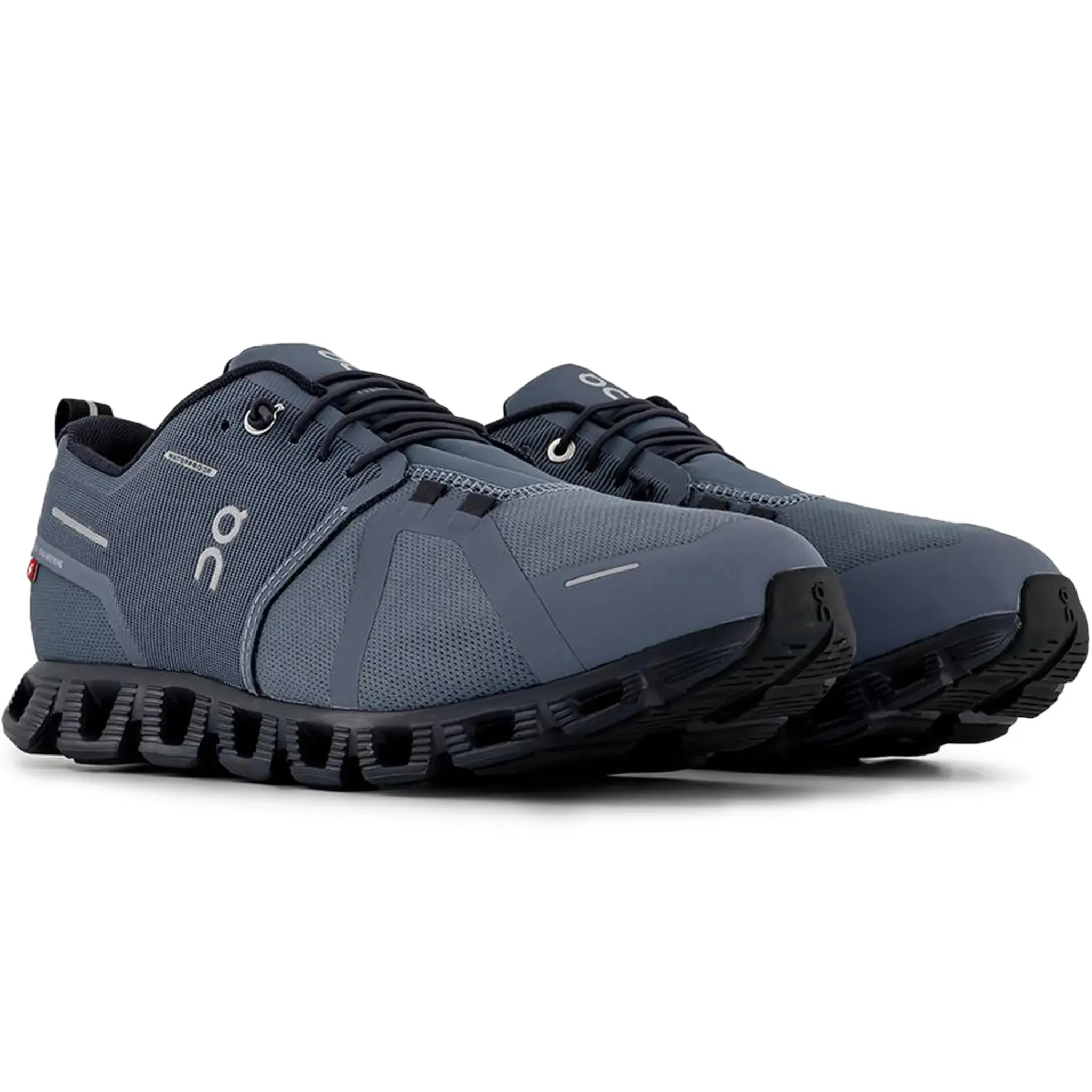 On Running Cloud 5 Waterproof Metal Navy< Running Shoes|Trainers