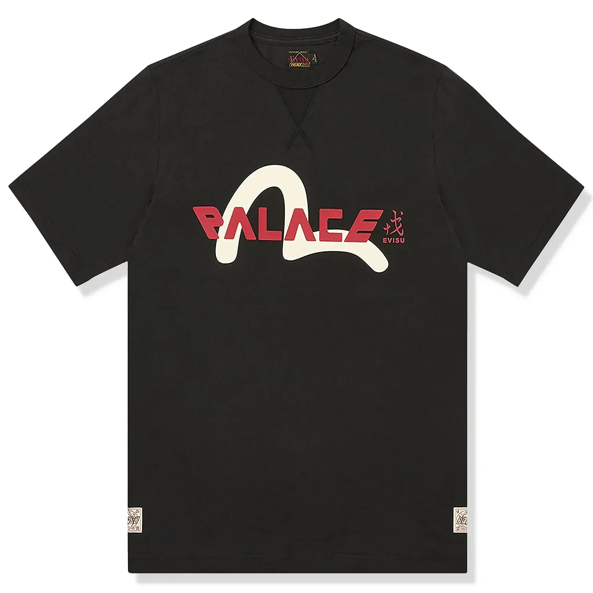 Palace x Evisu Black T Shirt< T-shirts