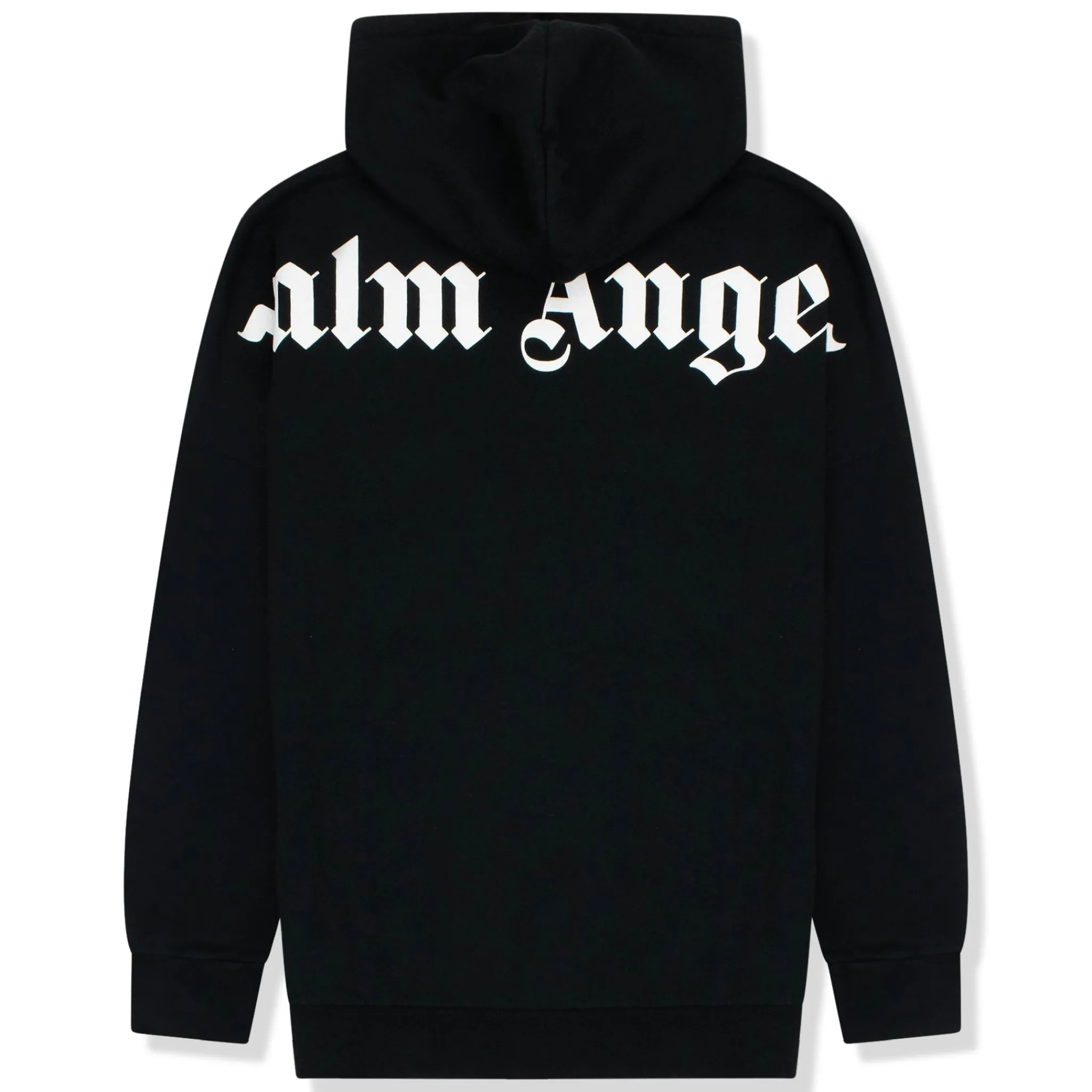 Palm Angels Over The Head Logo Black Hoodie< Sweatshirts & Hoodies