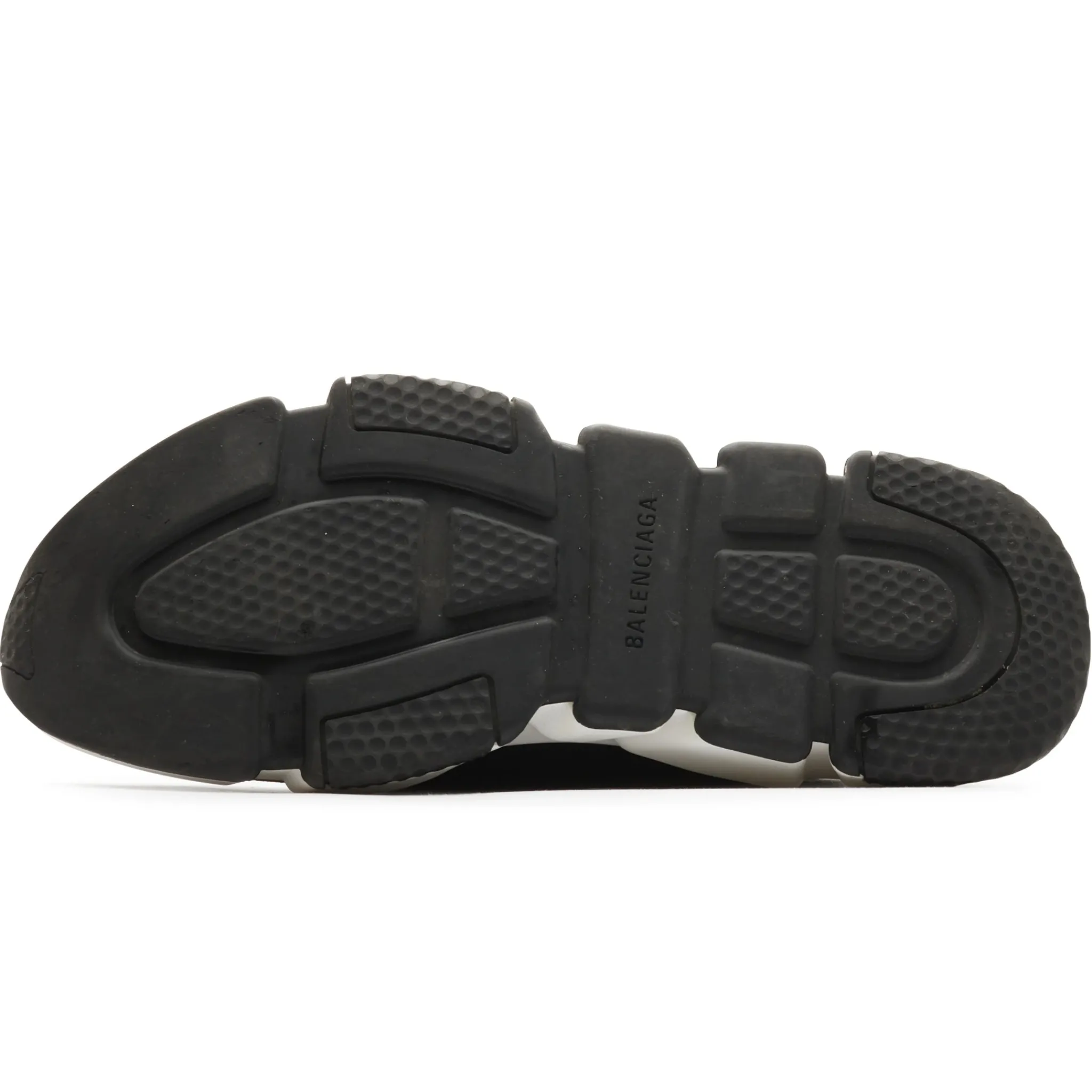 Balenciaga Preloved - Speed Knit Sock Black White Black (Tear On Back)< Designer Trainers