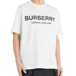 Burberry Preloved - Letchford Logo White T Shirt< T-shirts