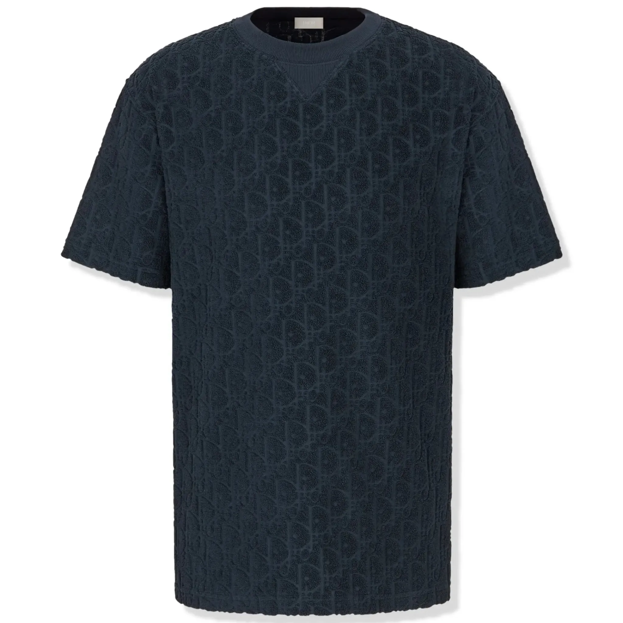 Dior Preloved - Oblique Towelling Navy T Shirt< T-shirts