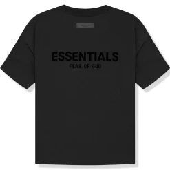 Fear Of God Essentials Preloved - Black T Shirt (SS22)< T-shirts