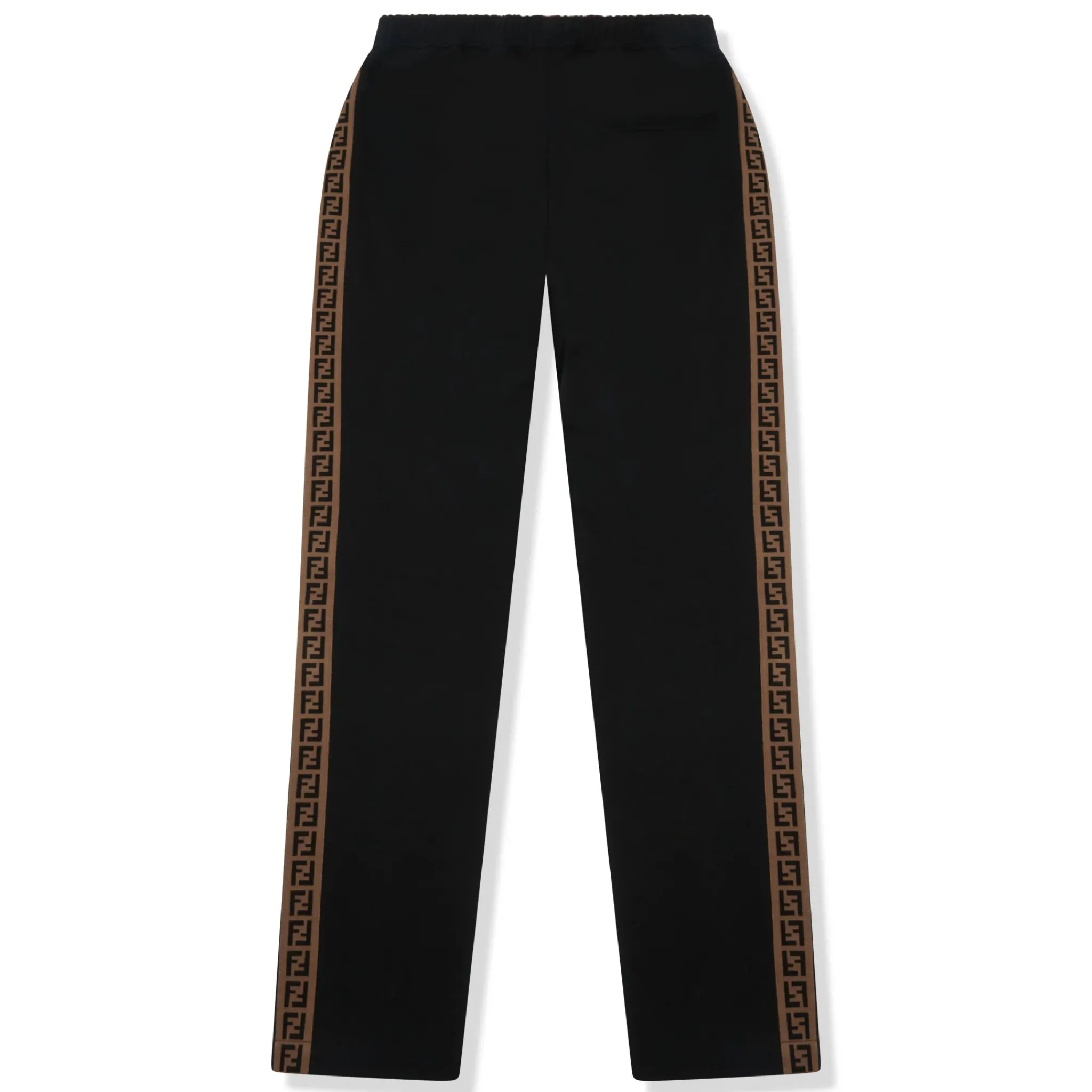 Fendi Preloved - FF Side Stripe Pintuck Black Sweatpants< Bottoms|Sweatpants