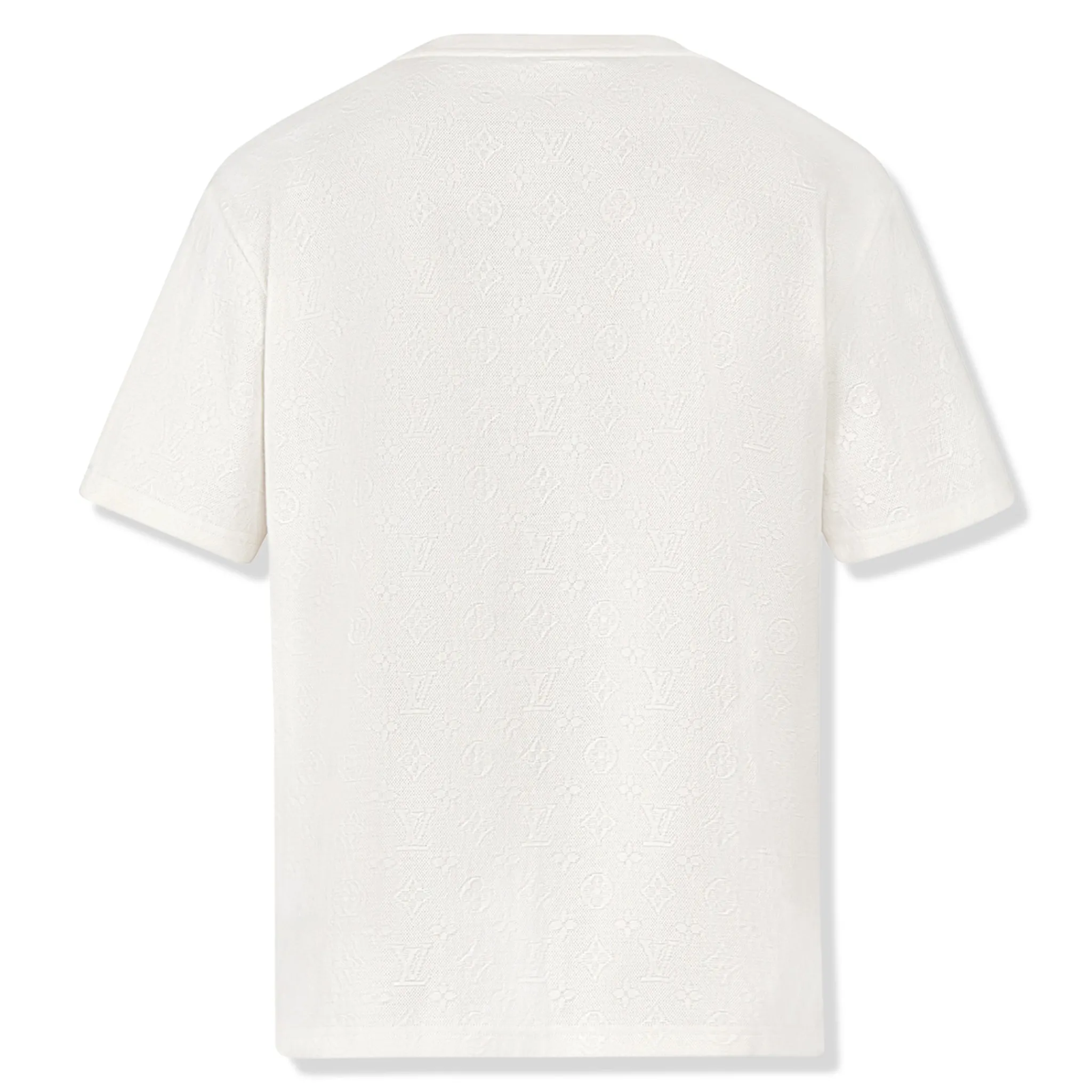 Louis Vuitton Preloved - Monogram 3D Pocket Cotton White T Shirt< T-shirts