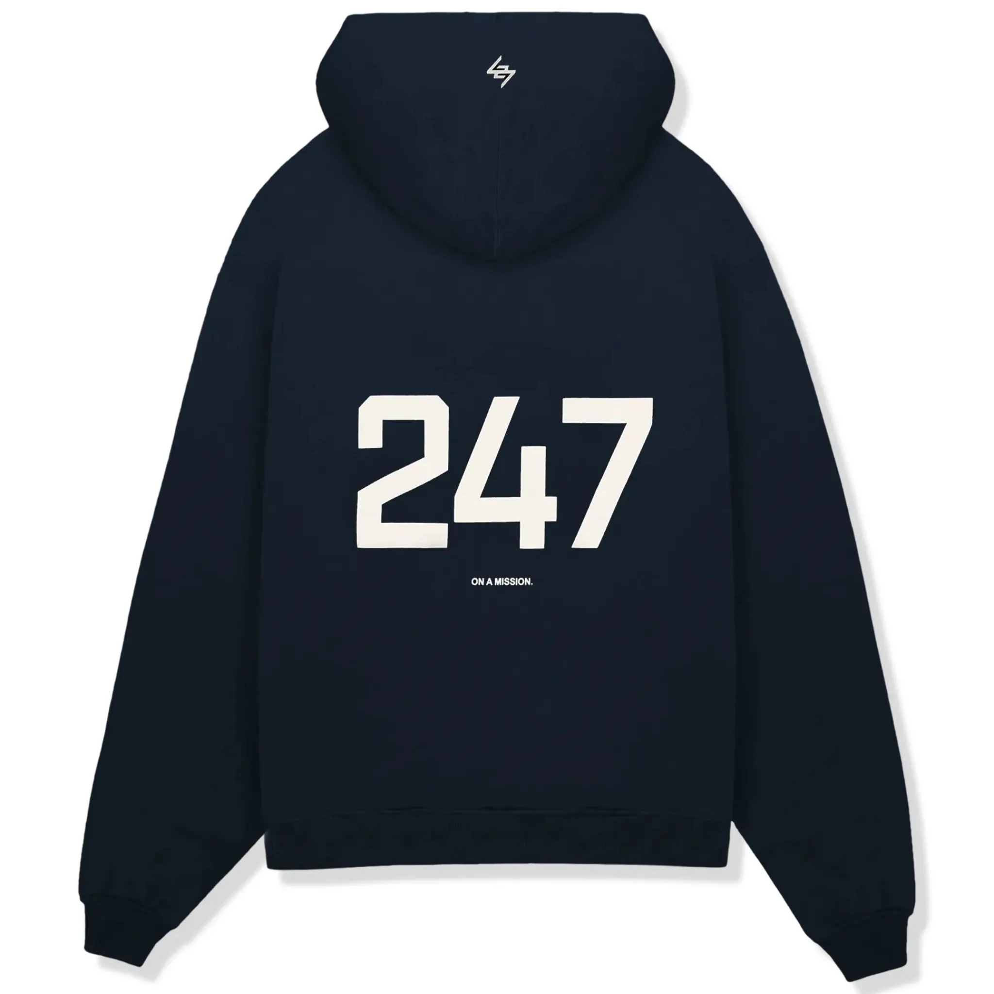 Represent 247 Oversized Navy Blue Hoodie< Sweatshirts & Hoodies