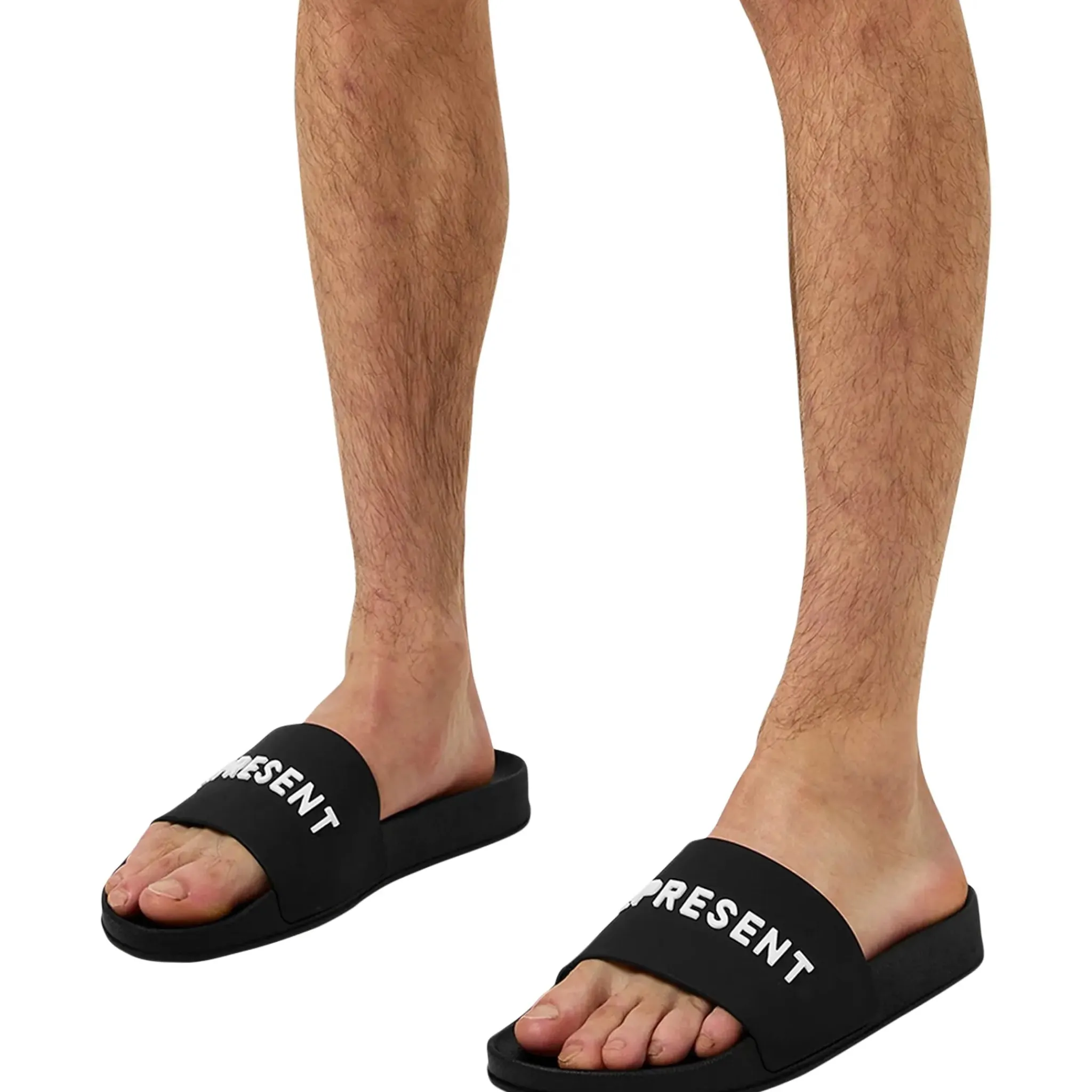 Represent Owners Club Black Pool Slides< Black Trainers|Sandals & Slides
