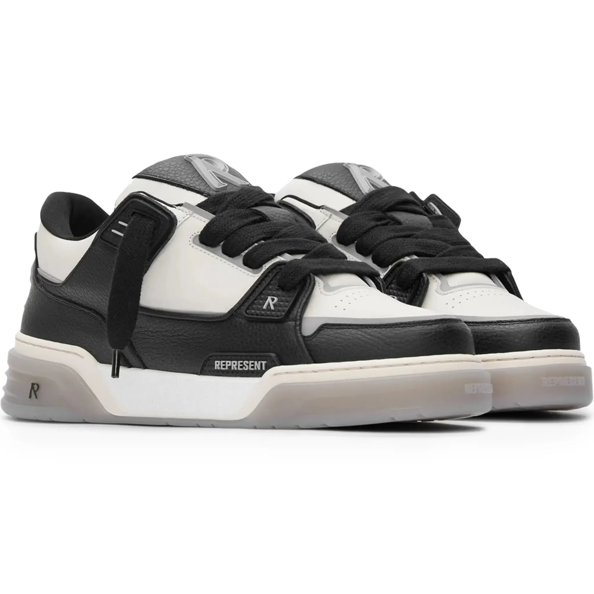 Represent Studio Black Vintage White Sneakers< Black Trainers|Trainers