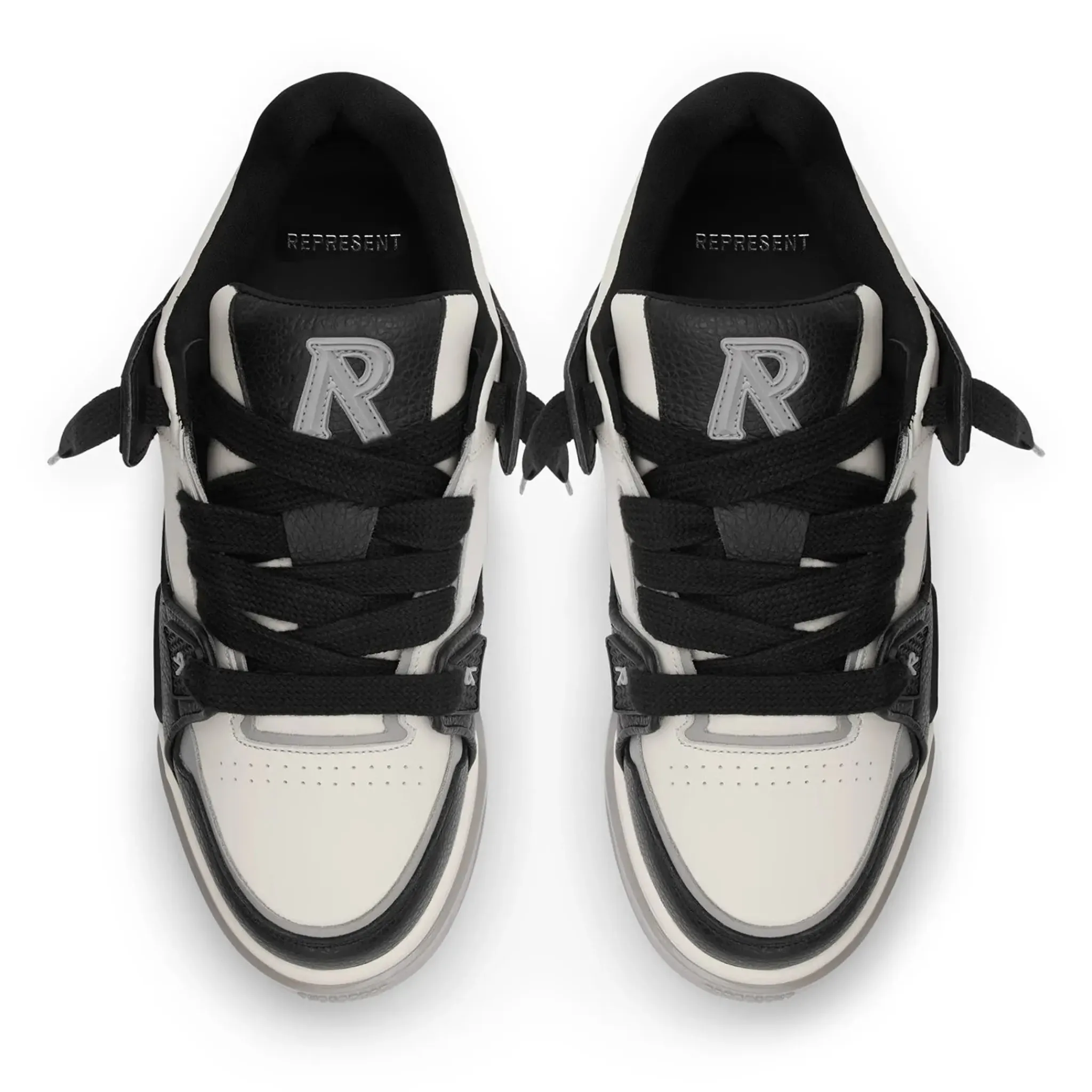 Represent Studio Black Vintage White Sneakers< Black Trainers|Trainers