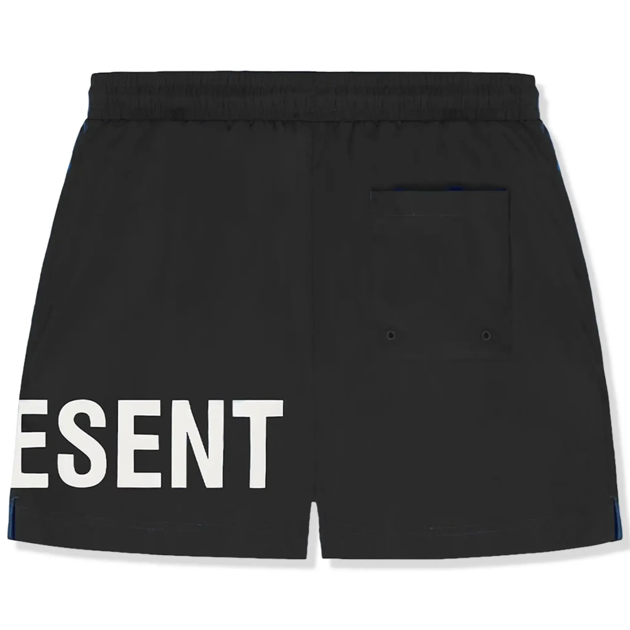 Represent Text Logo Black Swim Shorts< Swimwear|Shorts