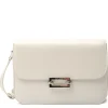 Saint Laurent Le Maillon Leather White Satchel< Cross Body Bags|Bags