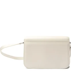 Saint Laurent Le Maillon Leather White Satchel< Cross Body Bags|Bags