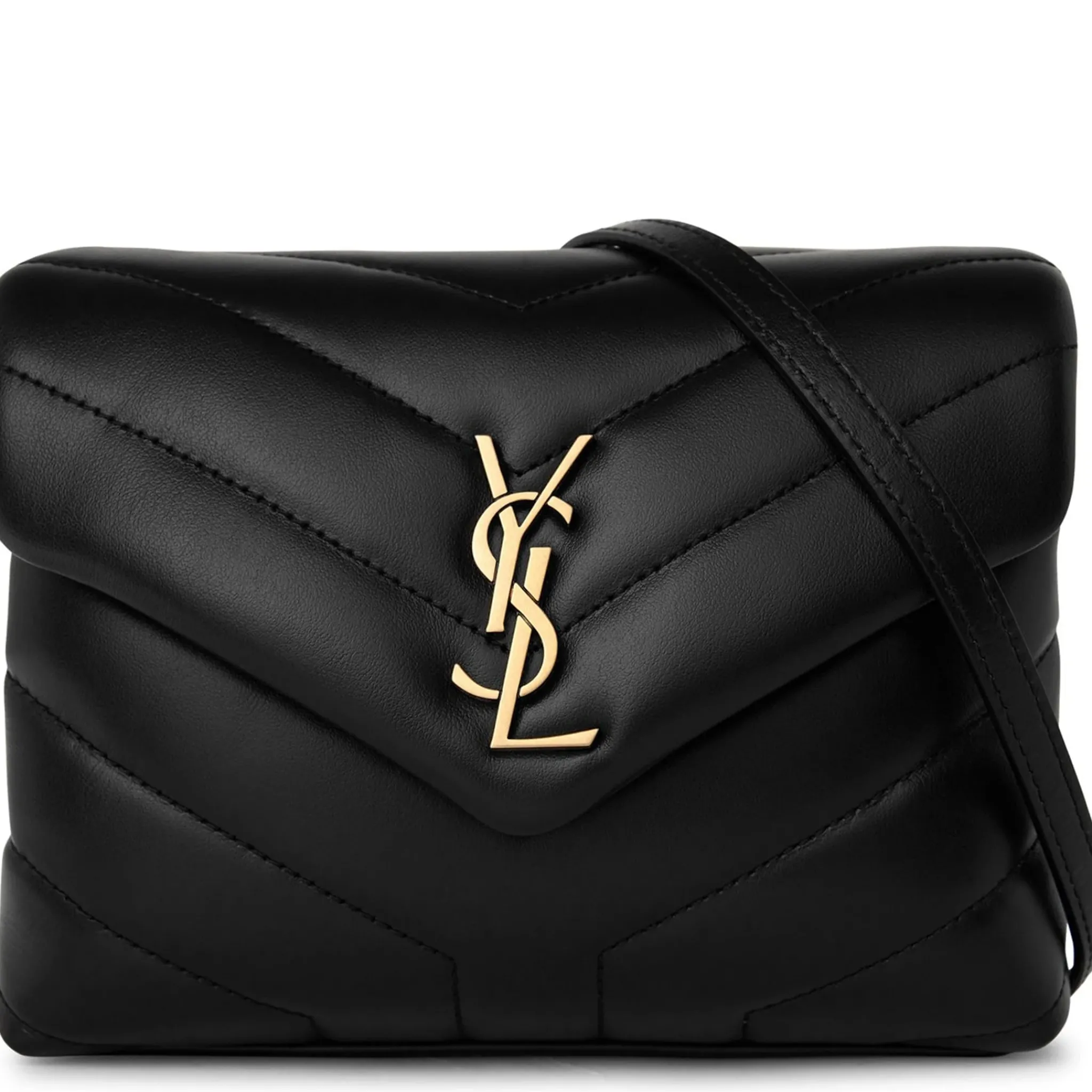 Saint Laurent Loulou Quilted Black Shoulder Bag< Cross Body Bags|Bags