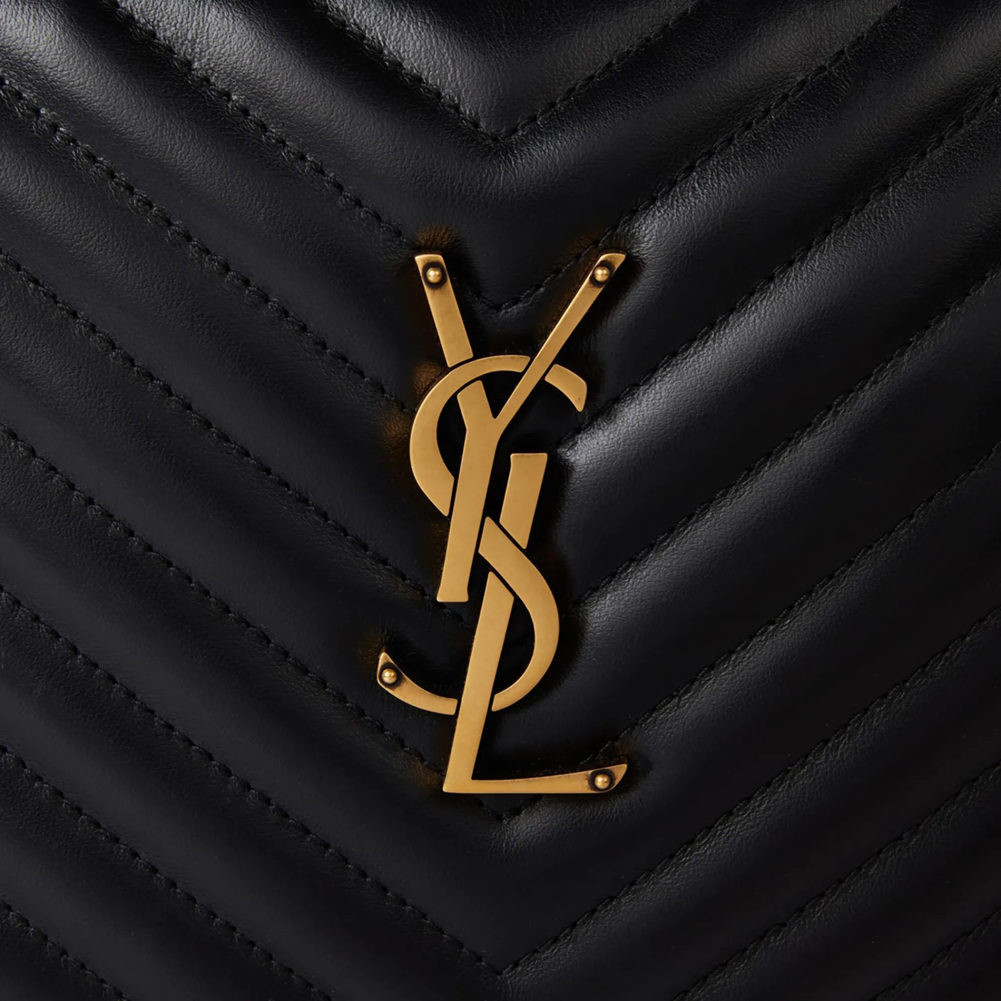 Saint Laurent Quilted Leather Lou Black Camera Bag< Bags