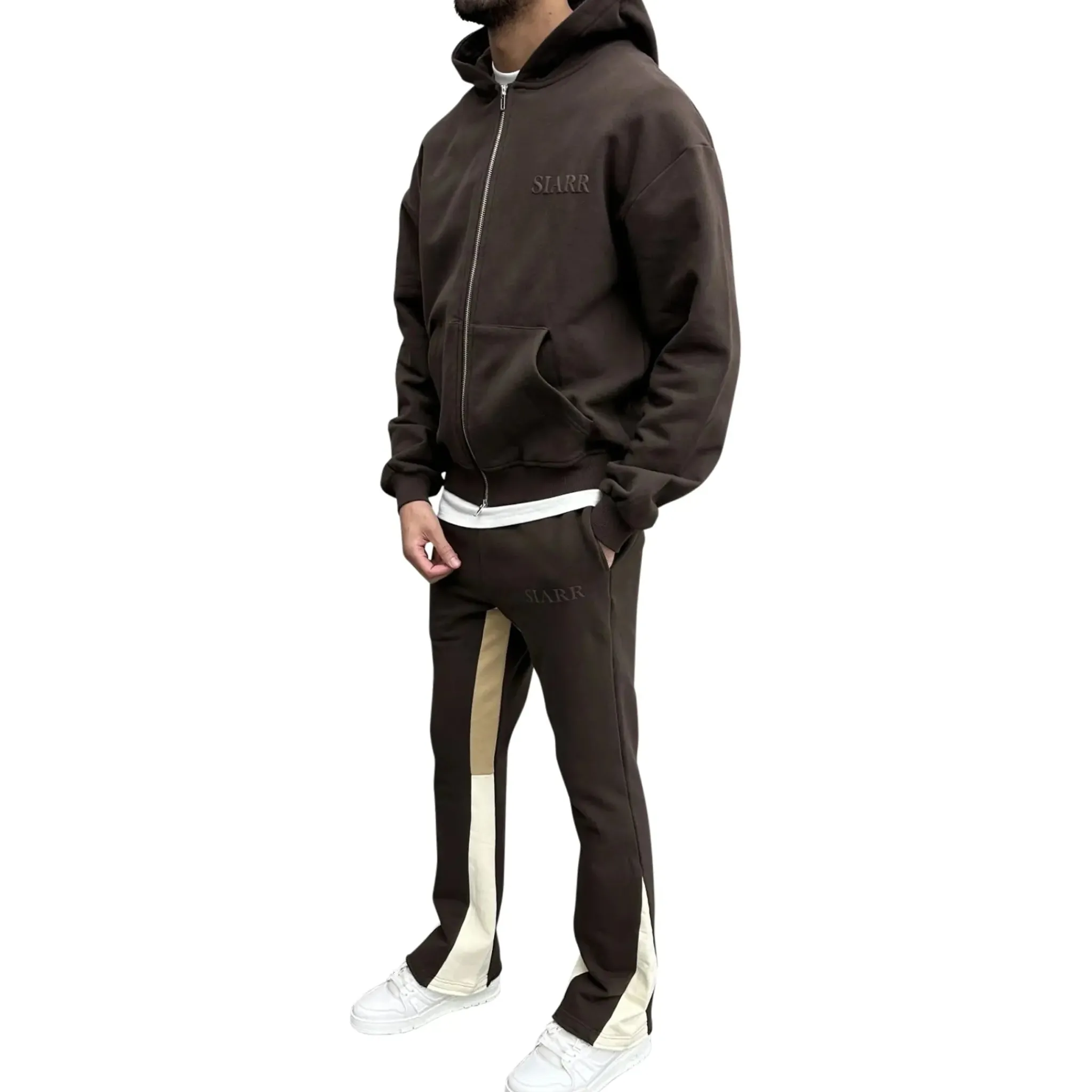 SIARR Brown Flared Joggers< Bottoms|Matching Sets