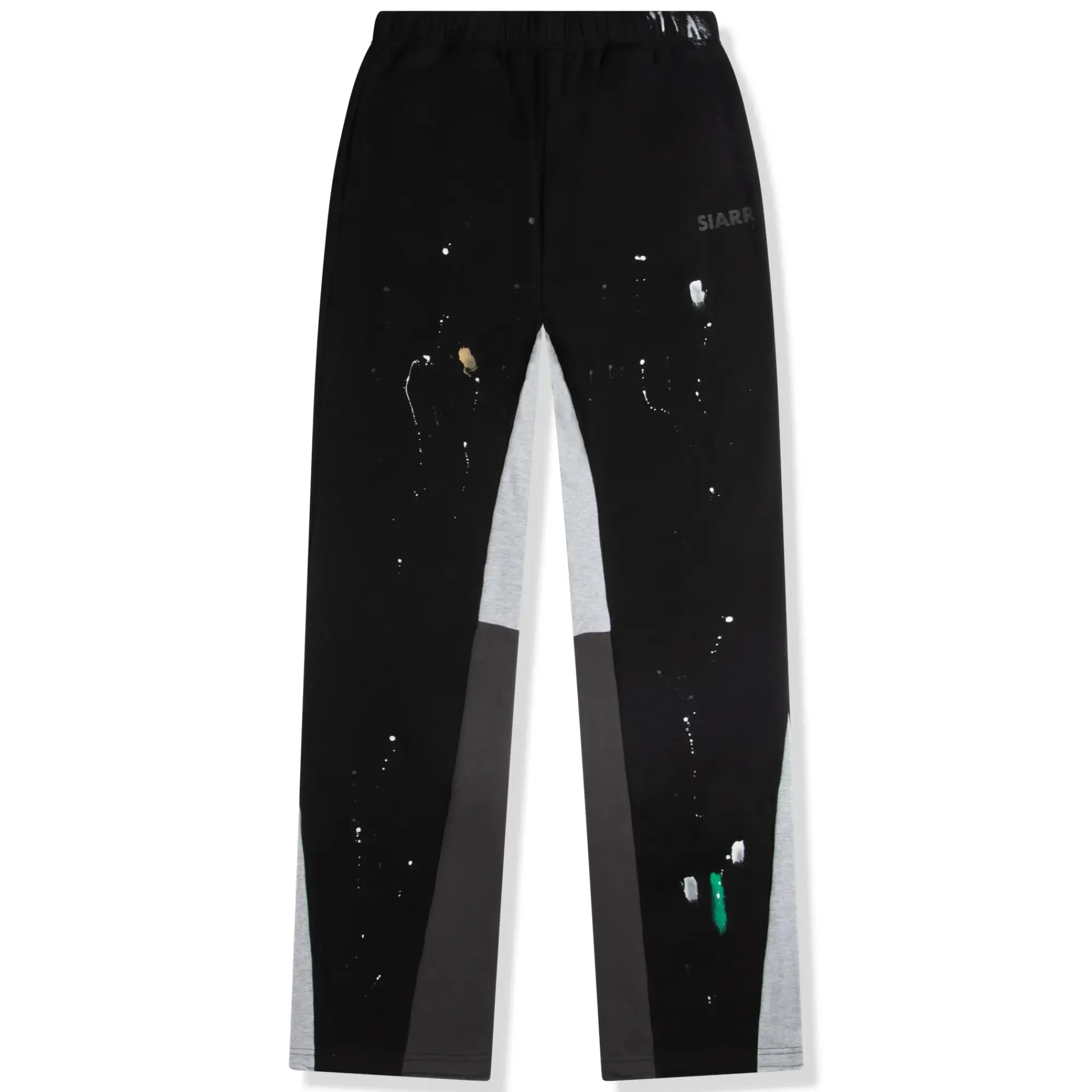 SIARR Flared Joggers Black Paint< Bottoms|Sweatpants