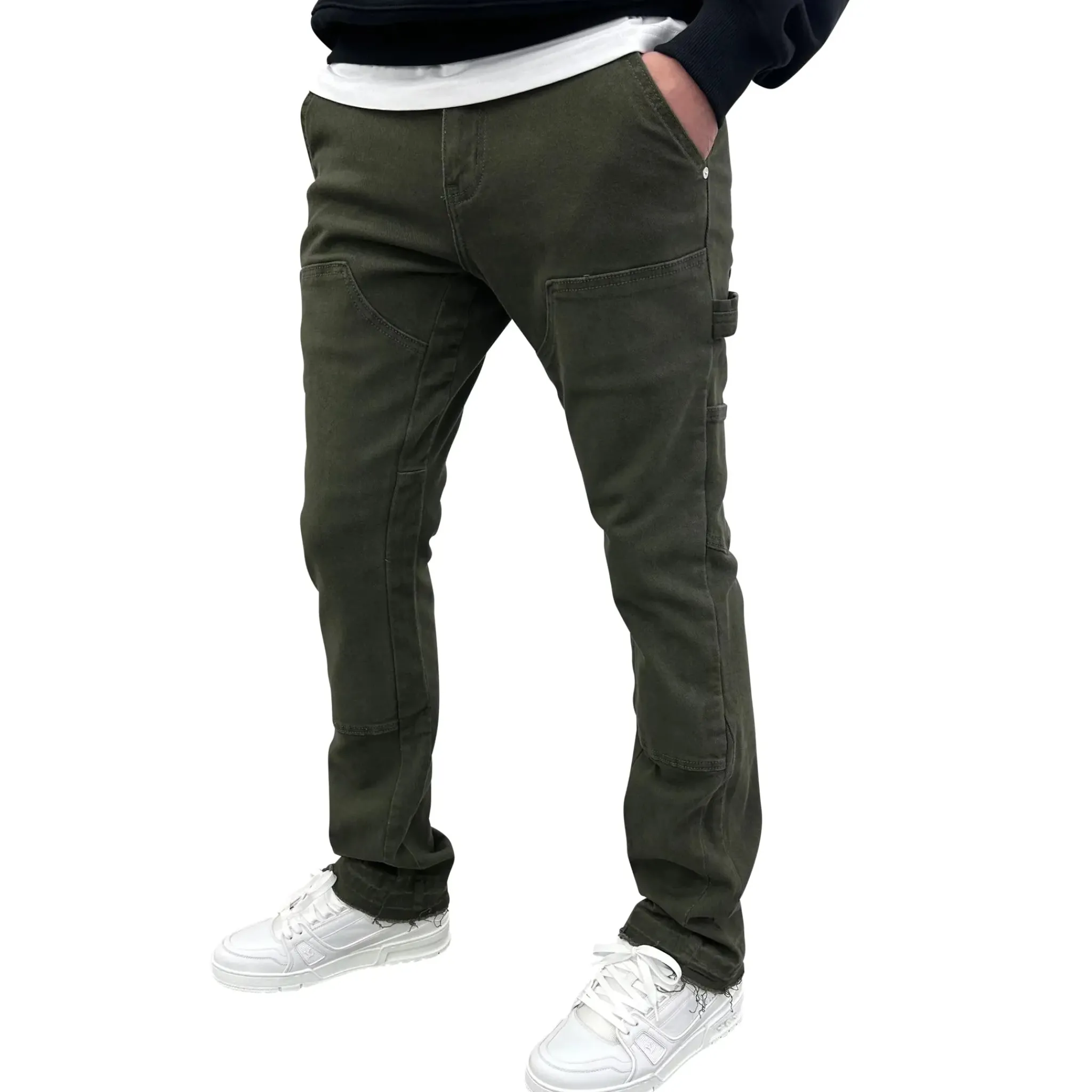 SIARR Rio Jeans Green< Flared Jeans|Jeans