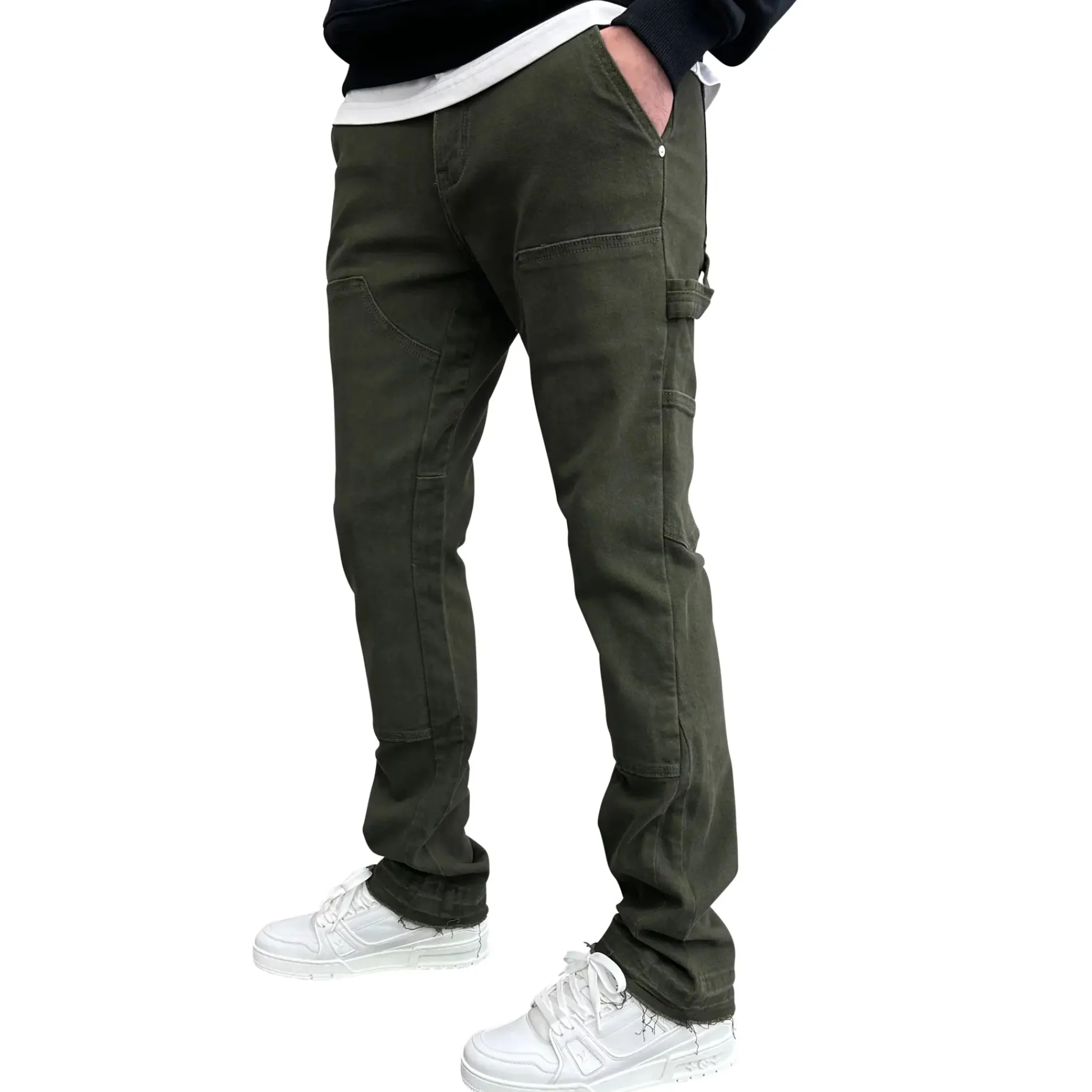 SIARR Rio Jeans Green< Flared Jeans|Jeans