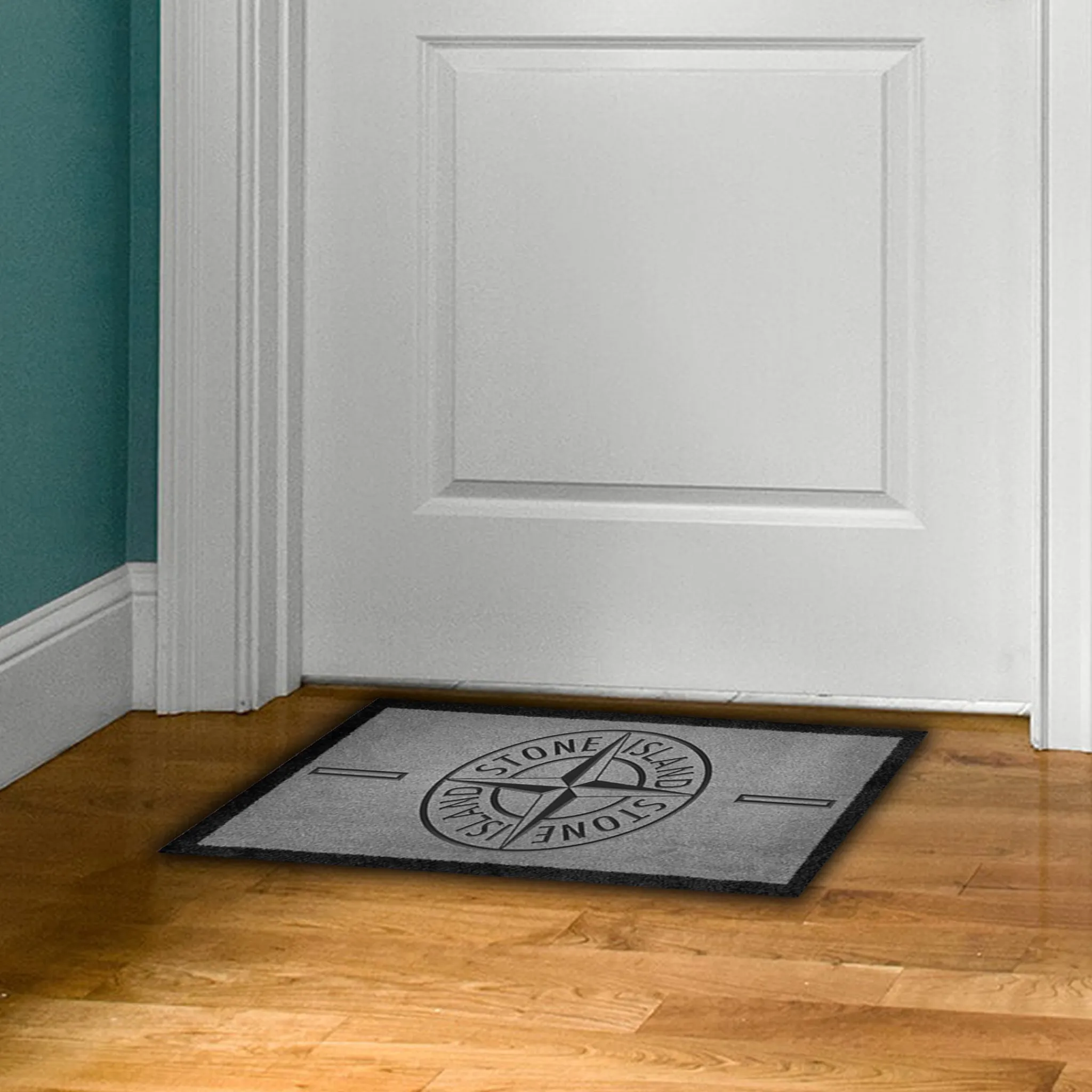 Project Crepslocker Stone Island Light Grey Doormat 70x40cm< Rugs & Mats|Designer Home Accessories