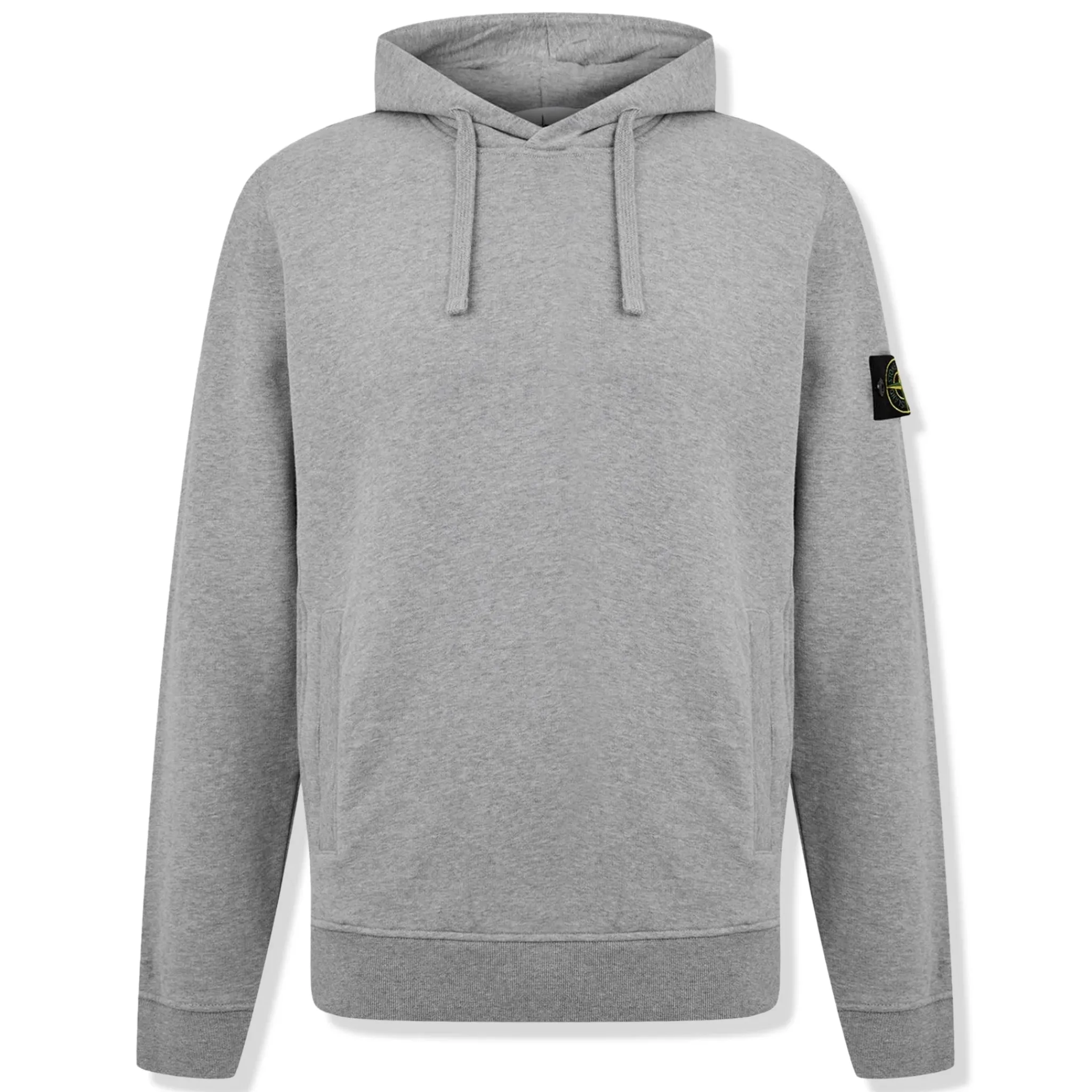 Stone Island Logo Grey Hoodie< Sweatshirts & Hoodies