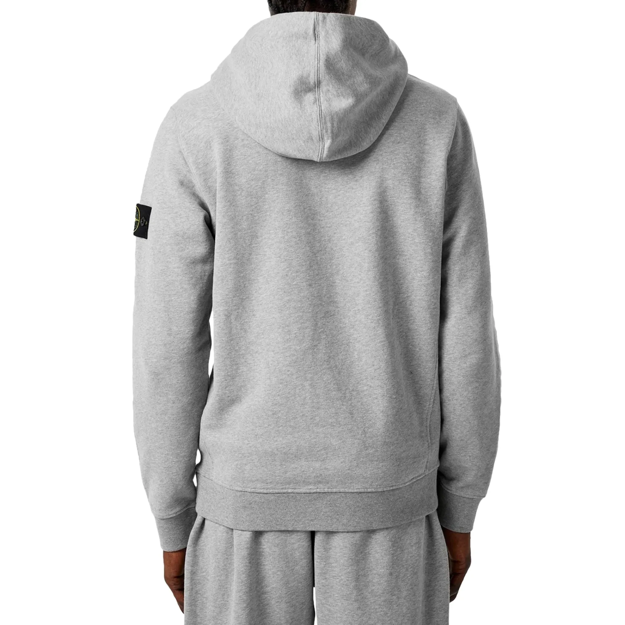 Stone Island Logo Grey Hoodie< Sweatshirts & Hoodies