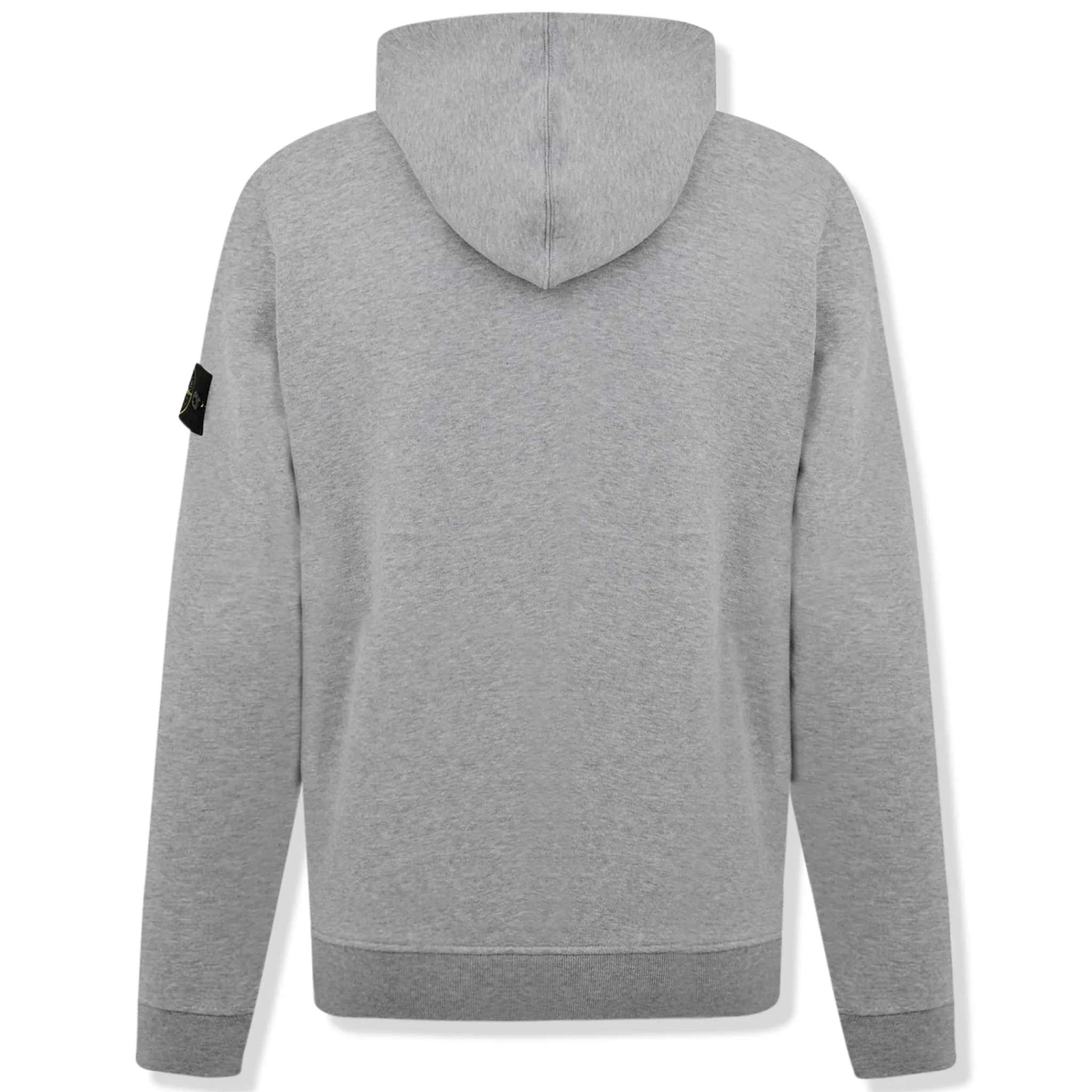 Stone Island Logo Grey Hoodie< Sweatshirts & Hoodies