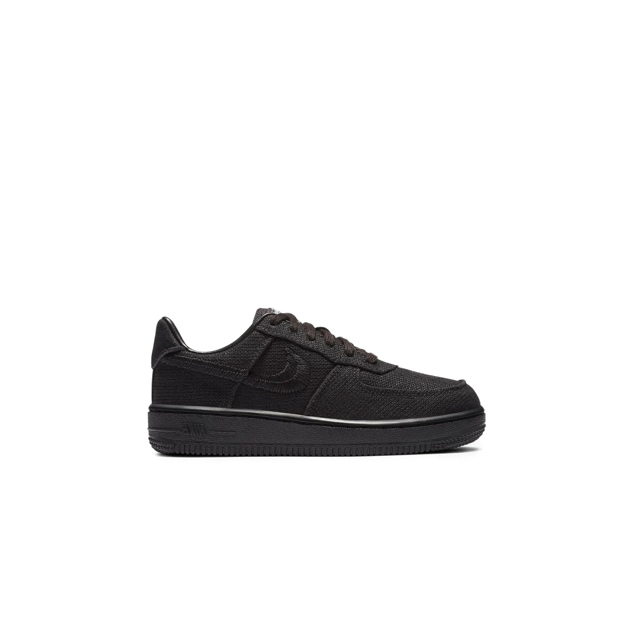 Nike Stussy x Air Force 1 Low Black (PS)< Black Trainers|Trainers