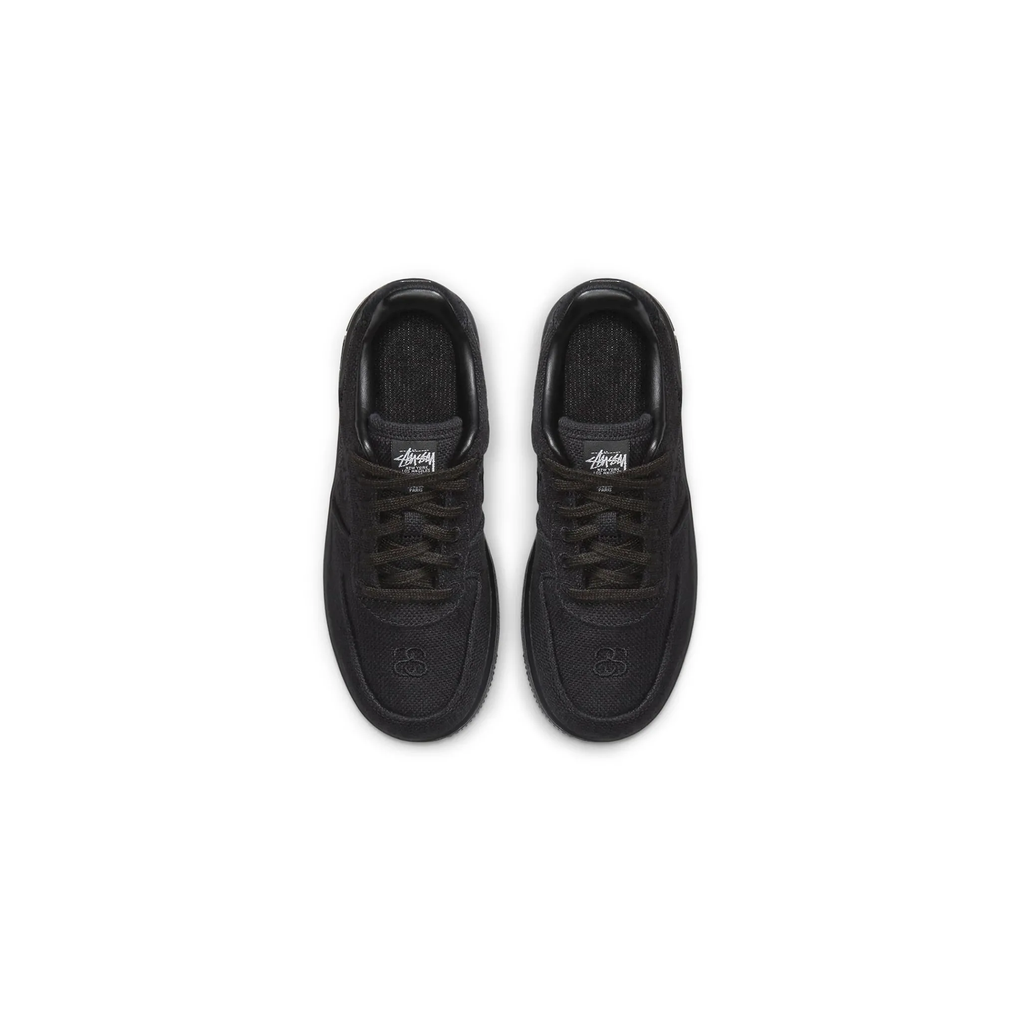 Nike Stussy x Air Force 1 Low Black (PS)< Black Trainers|Trainers
