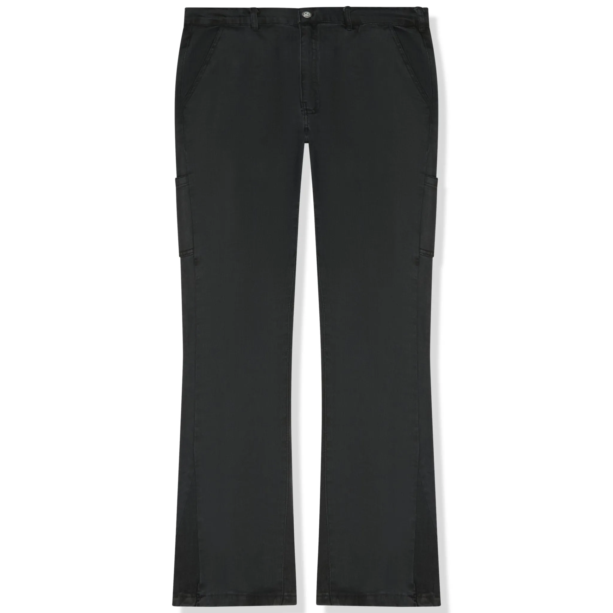 Suavo World Flare Denim Washed Black< Bottoms|Jeans