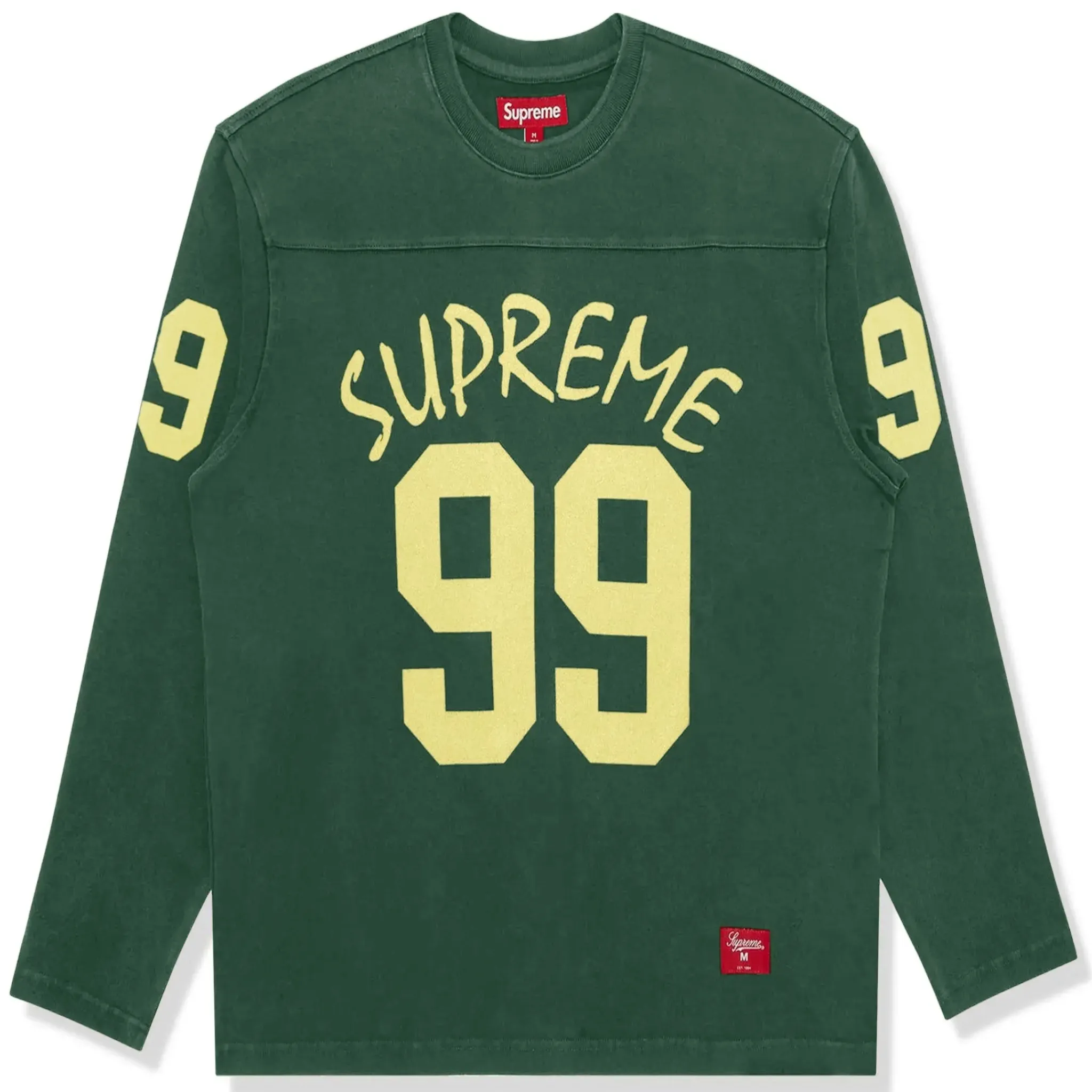 Supreme 99 L/S Green Football T Shirt< T-shirts