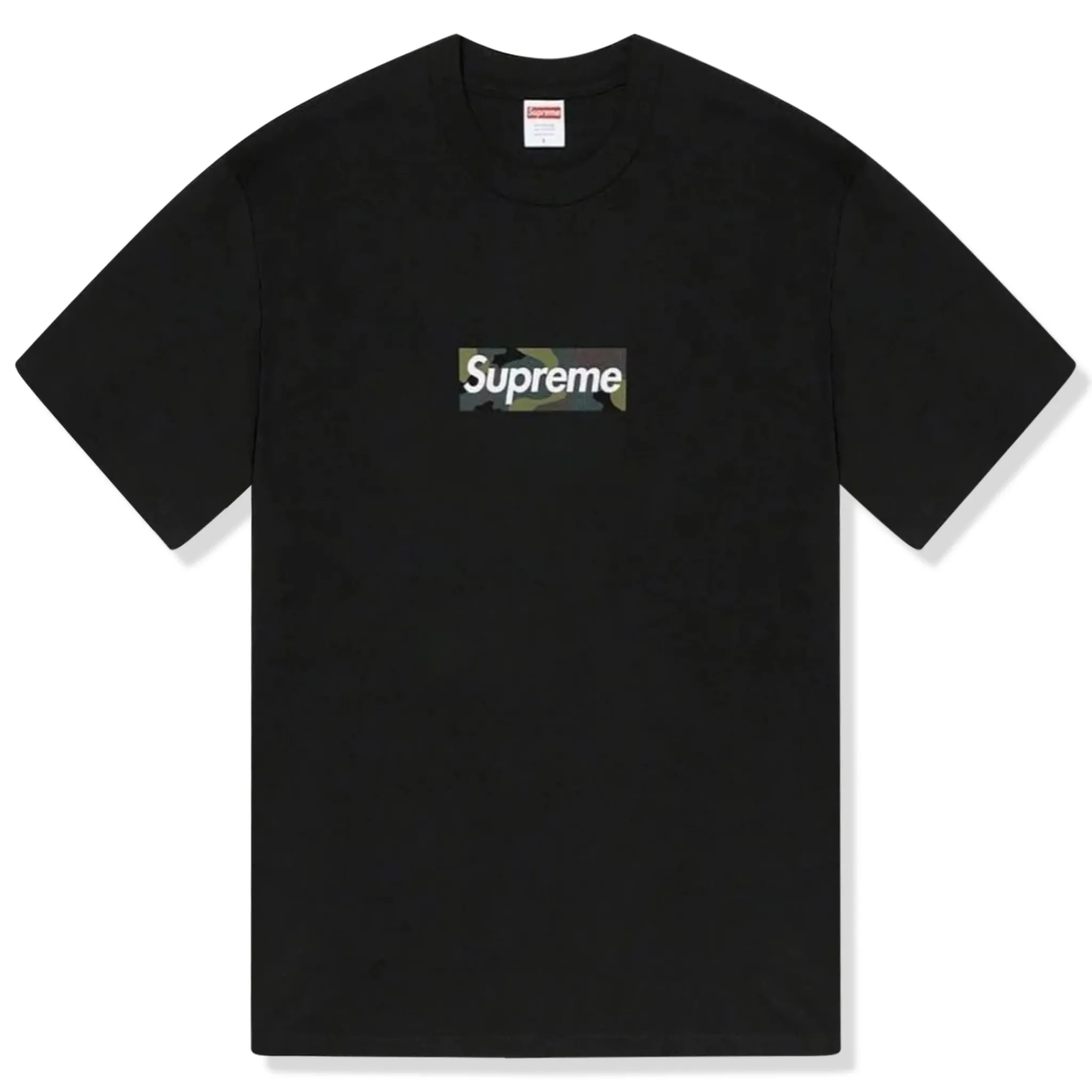 Supreme Camo Box Logo Black T Shirt (FW23)< T-shirts