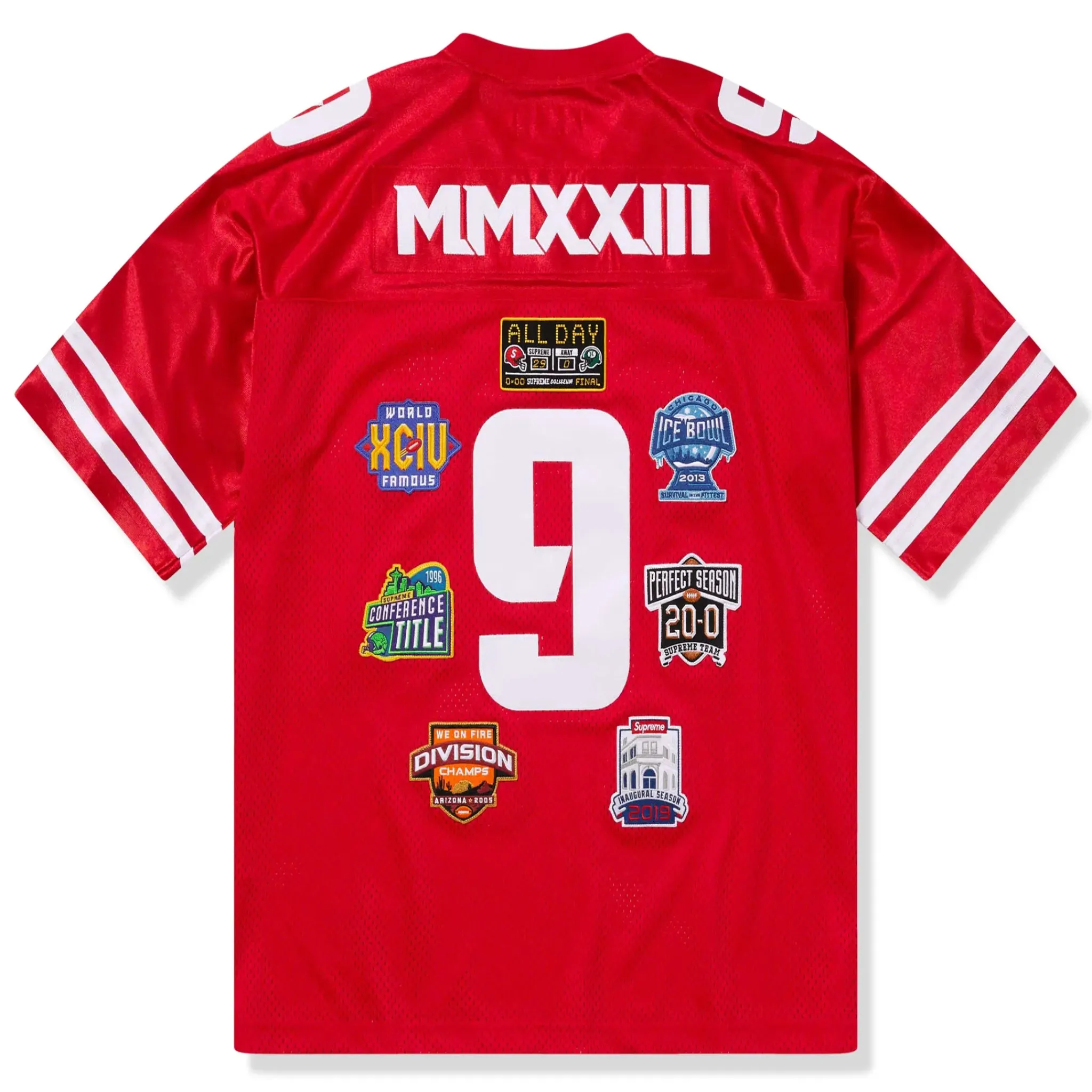 Supreme Championship Red Football Jersey (FW23)< T-shirts