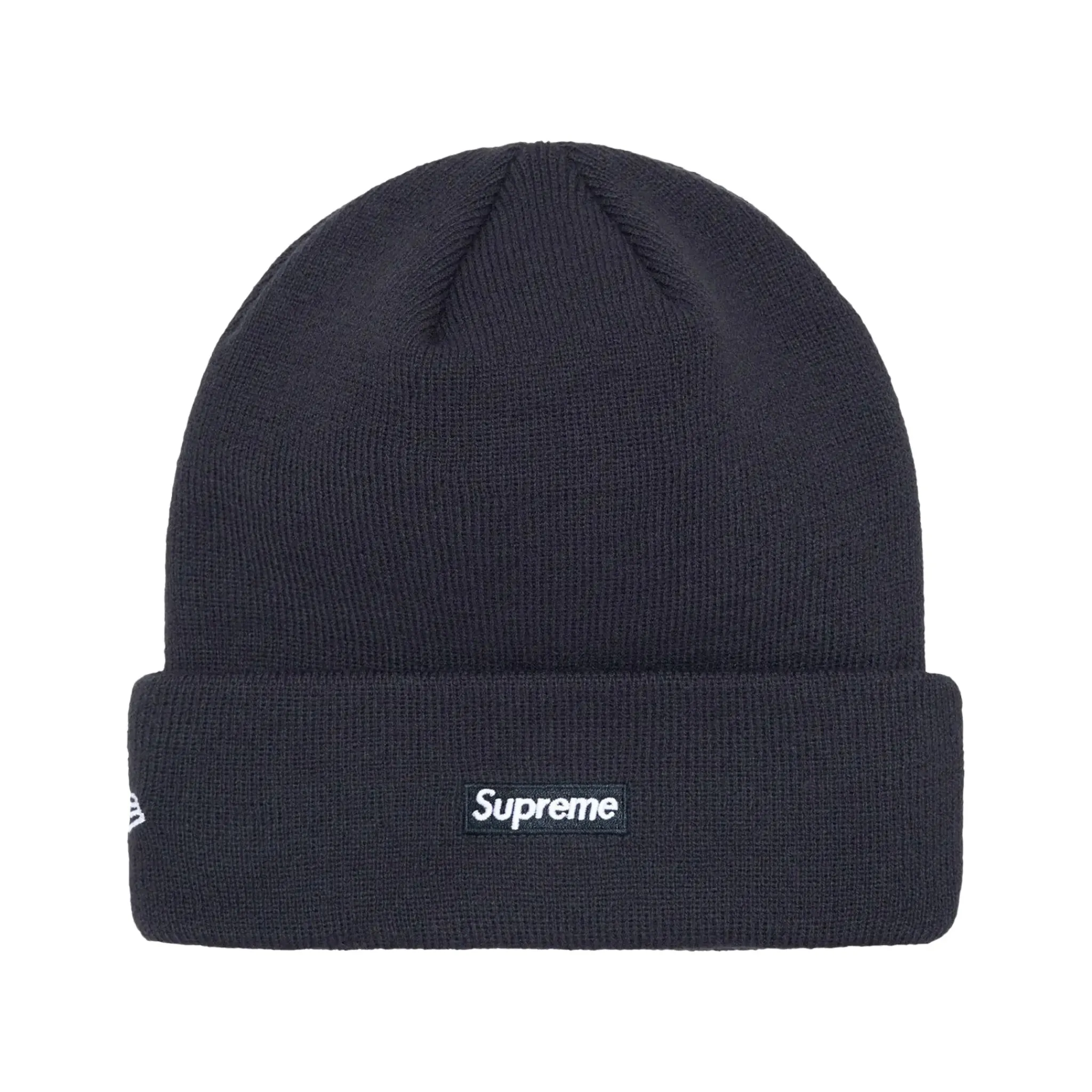 Supreme New Era Script Navy Beanie< Hats & Caps