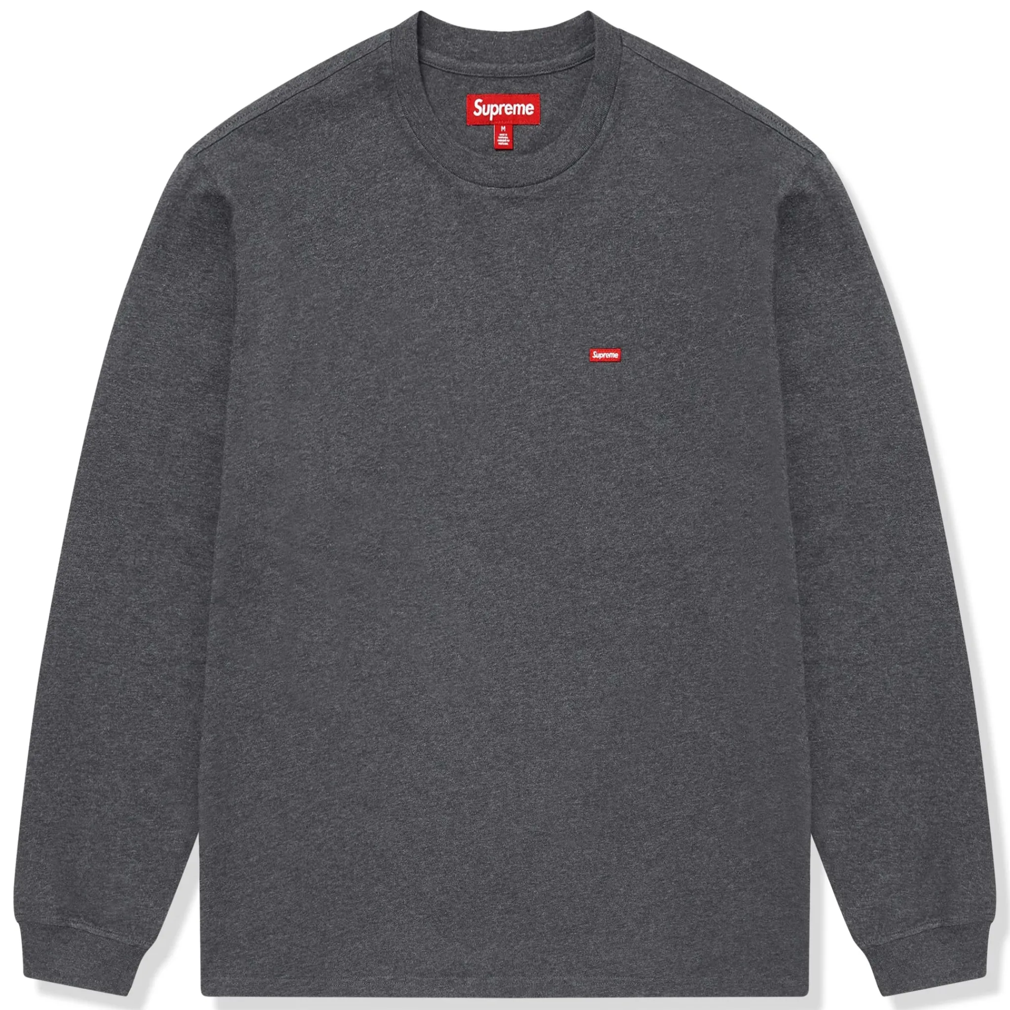 Supreme Small Box Logo L/S Charcoal T Shirt< T-shirts