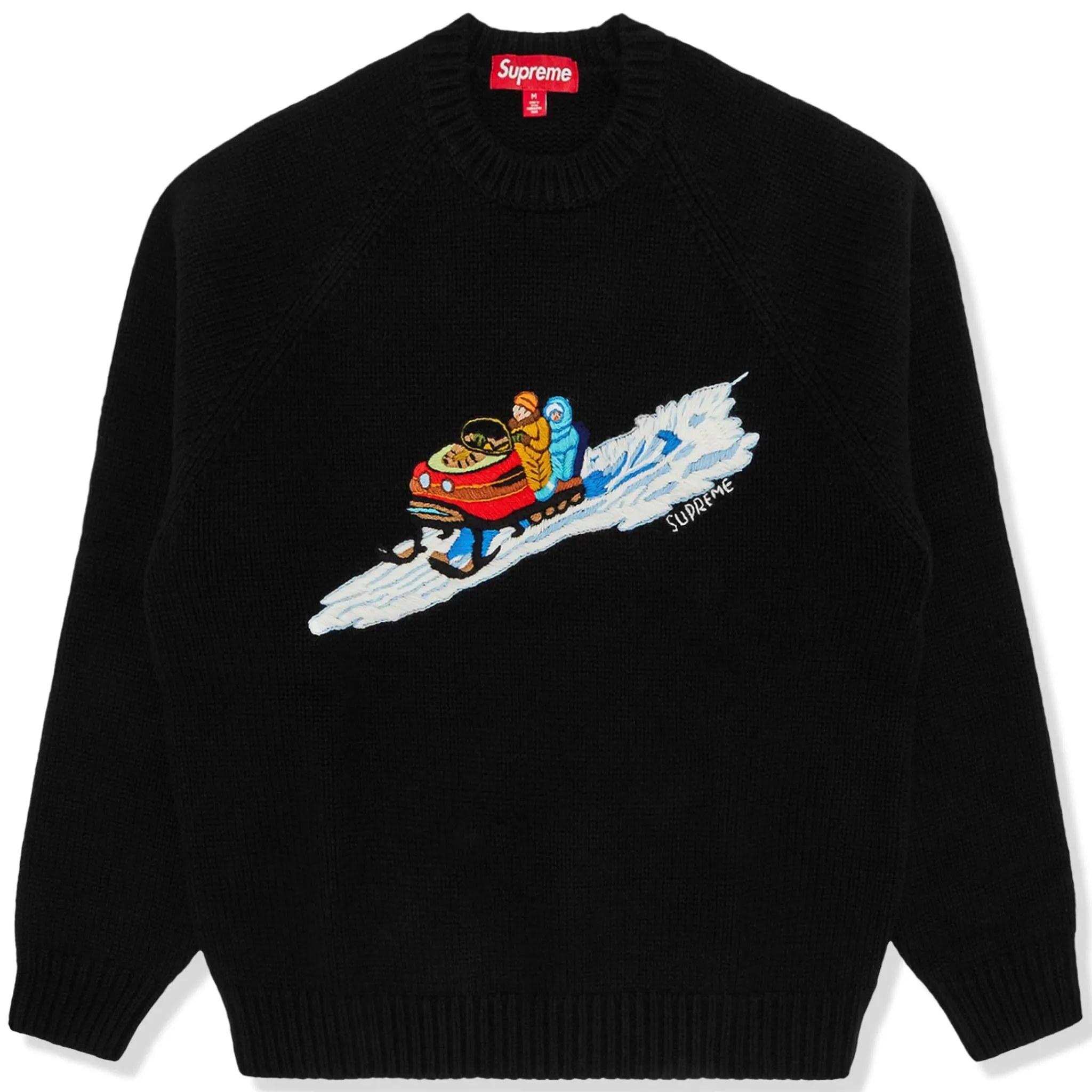 Supreme Snowmobile Black Knit Sweatshirt< Sweatshirts & Hoodies