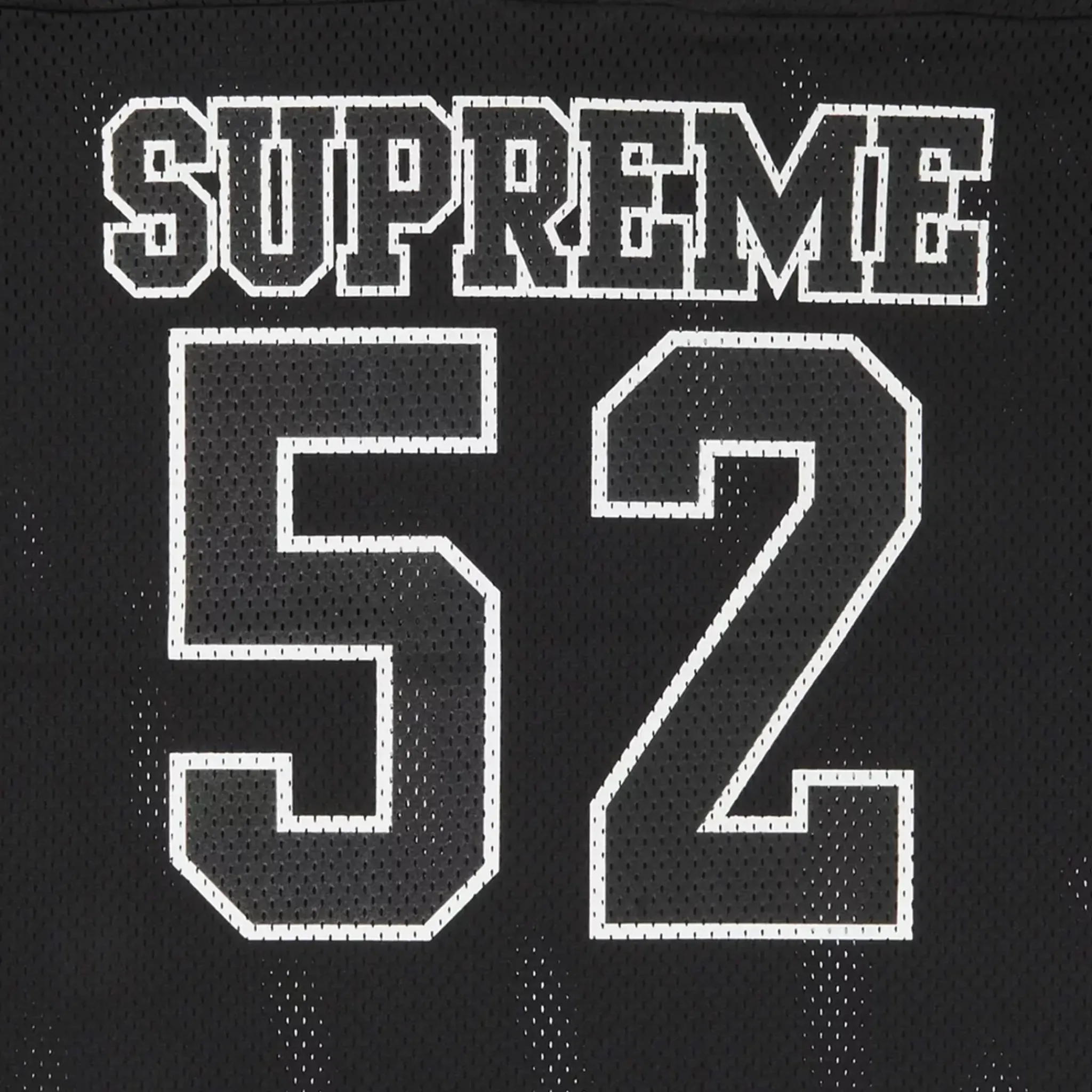 Supreme Spiderweb Black Football Jersey< T-shirts