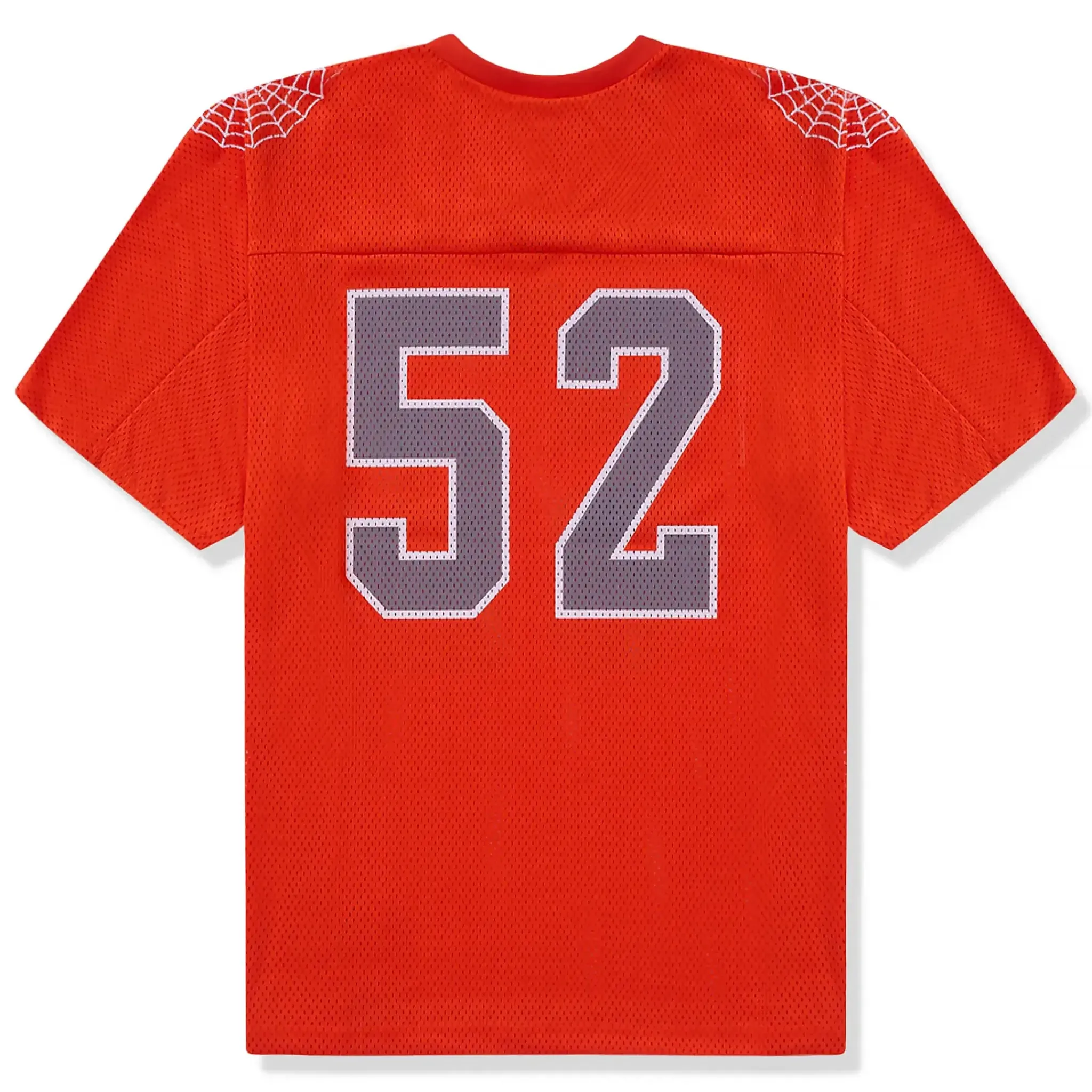 Supreme Spiderweb Orange Football Jersey< T-shirts