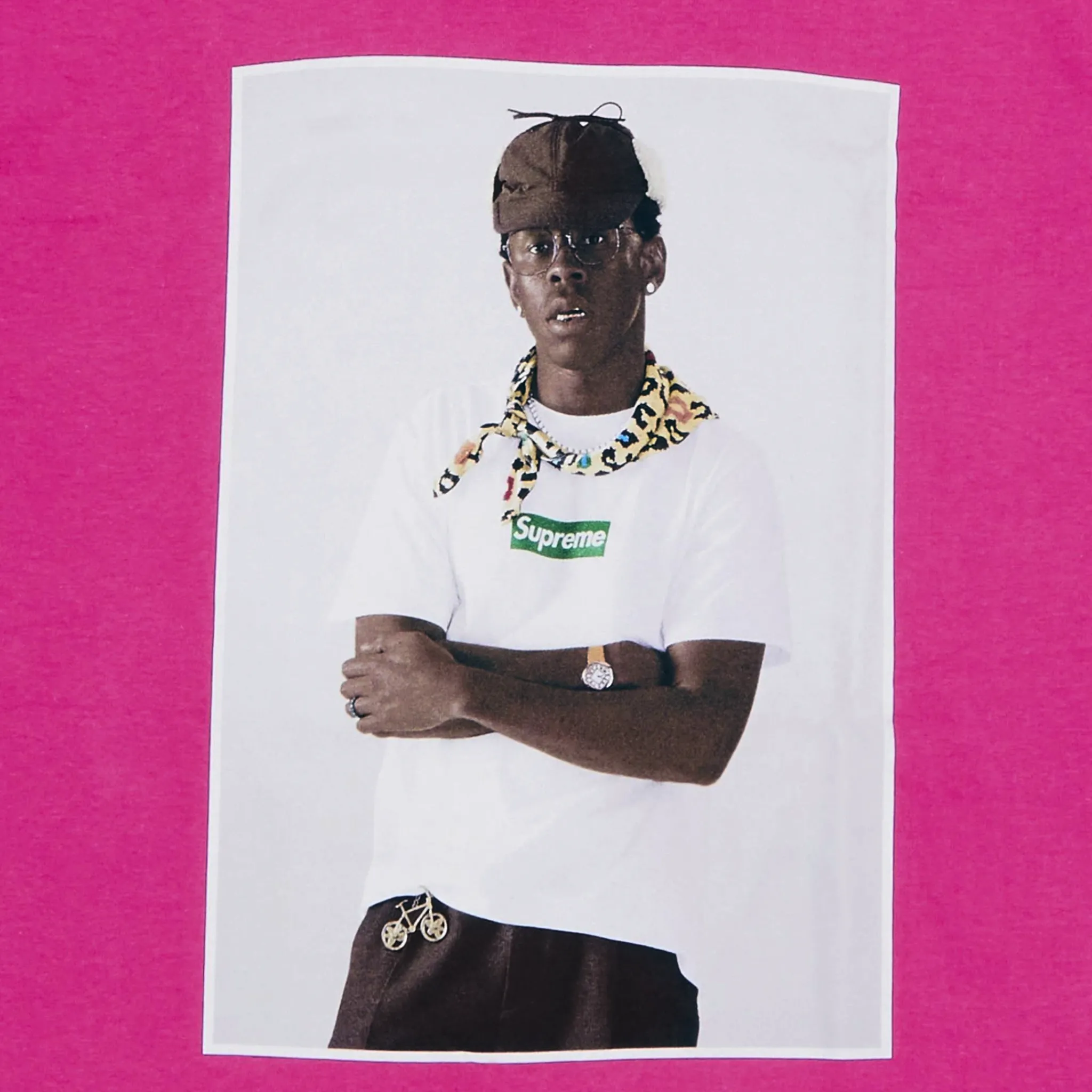 Supreme Tyler The Creator Magenta T Shirt< T-shirts