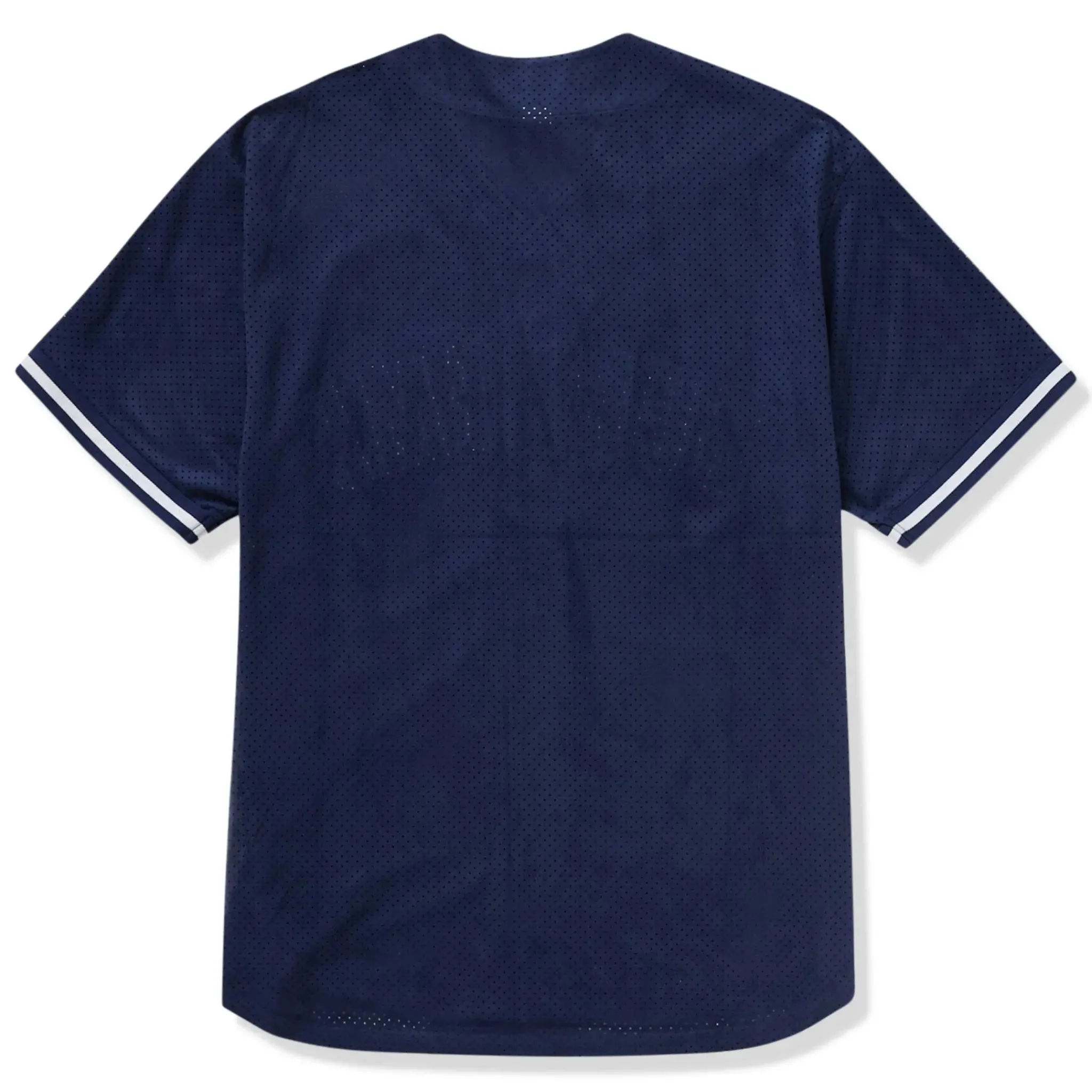 Supreme Ultrasuede Mesh Baseball Navy Blue Jersey< T-shirts