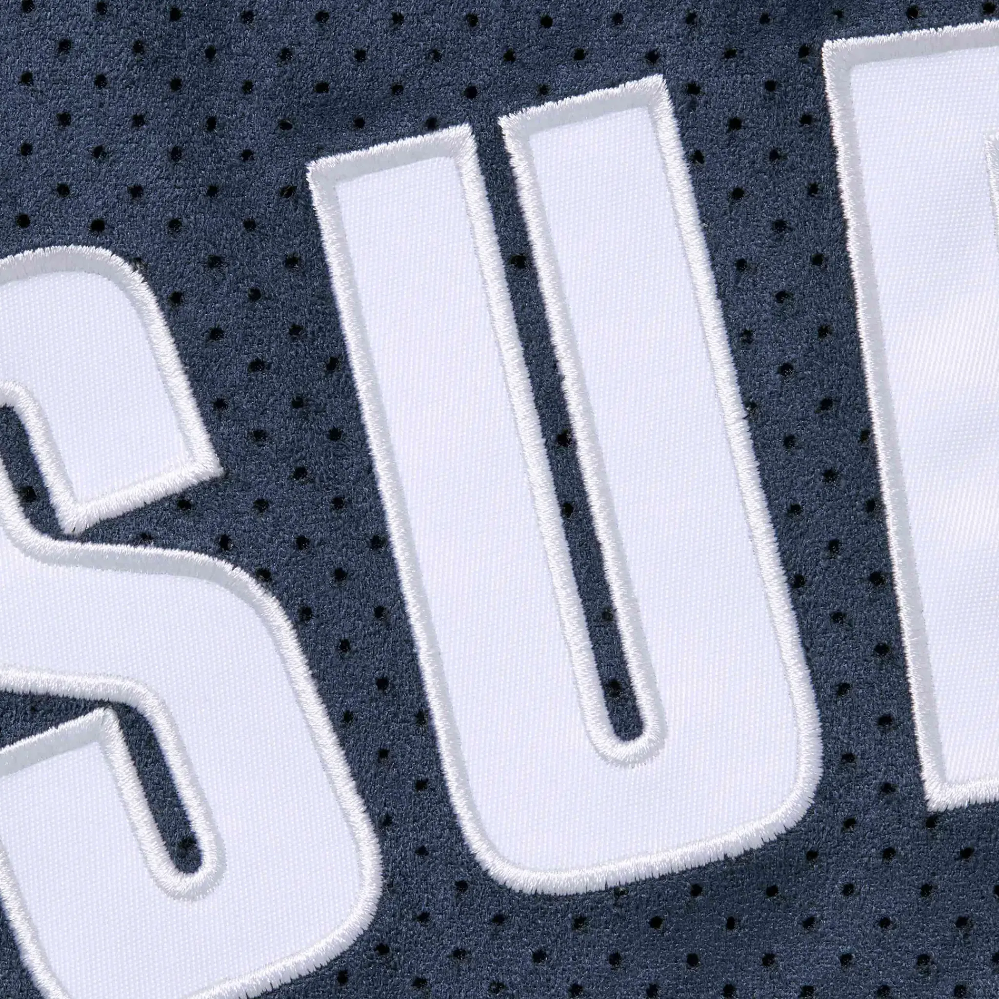 Supreme Ultrasuede Mesh Baseball Navy Blue Shorts< Shorts