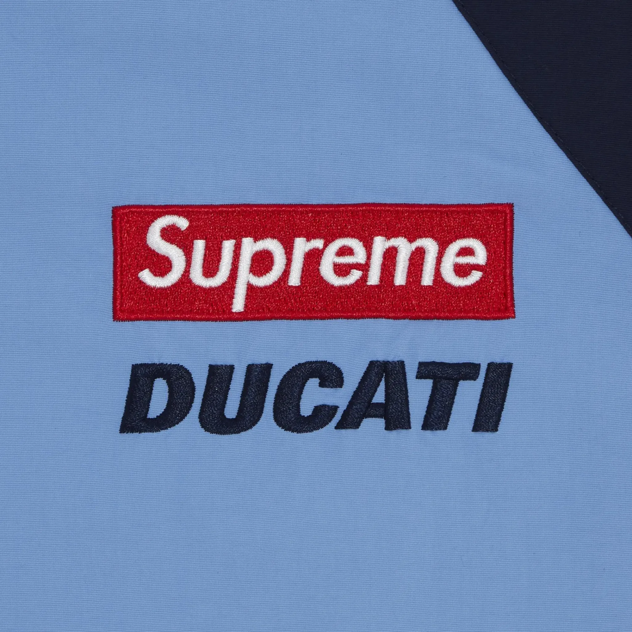 Supreme x Ducati Light Blue Track Pants< Bottoms