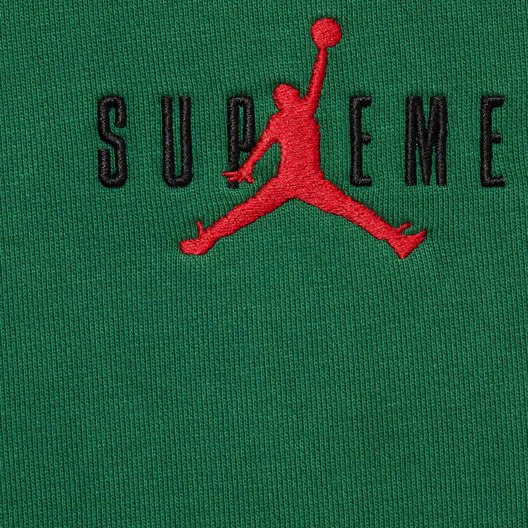 Supreme x Jordan Green Hoodie (FW24)< Sweatshirts & Hoodies