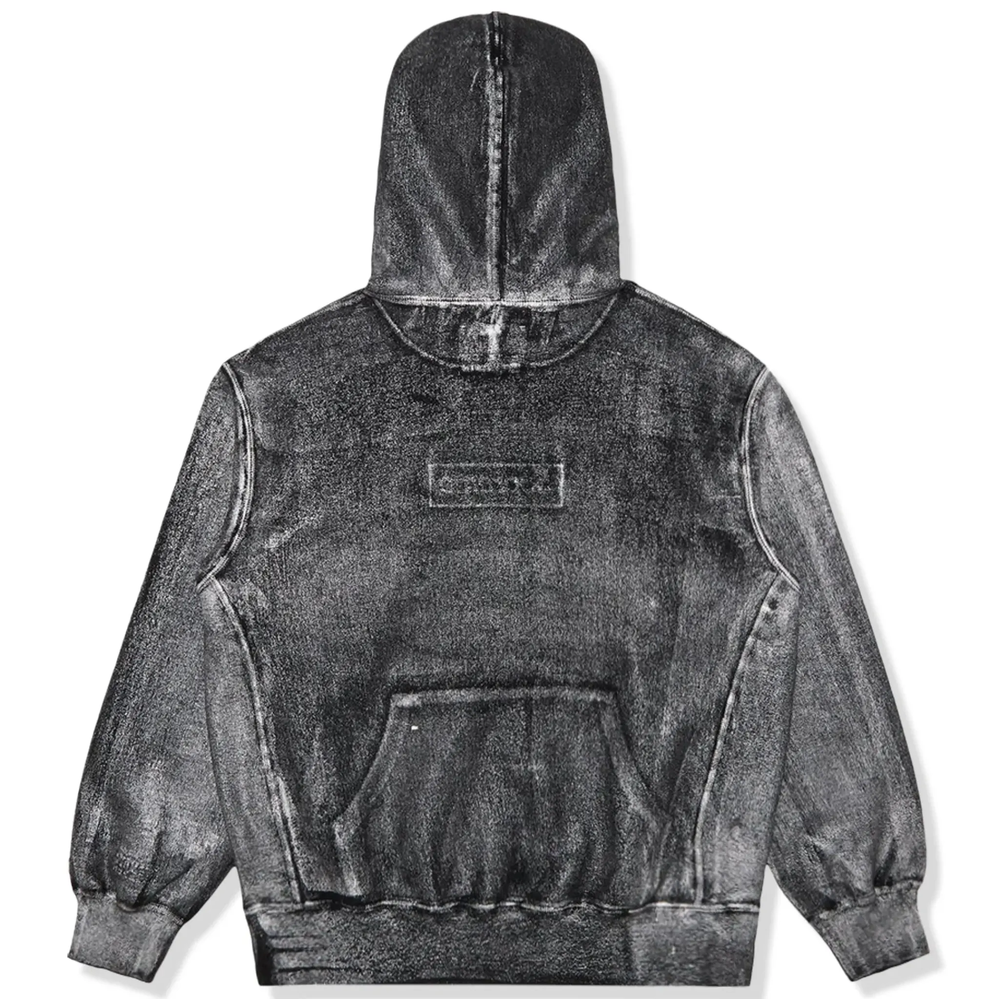 Supreme x MM6 Maison Margiela Foil Box Logo Grey Hoodie< Sweatshirts & Hoodies