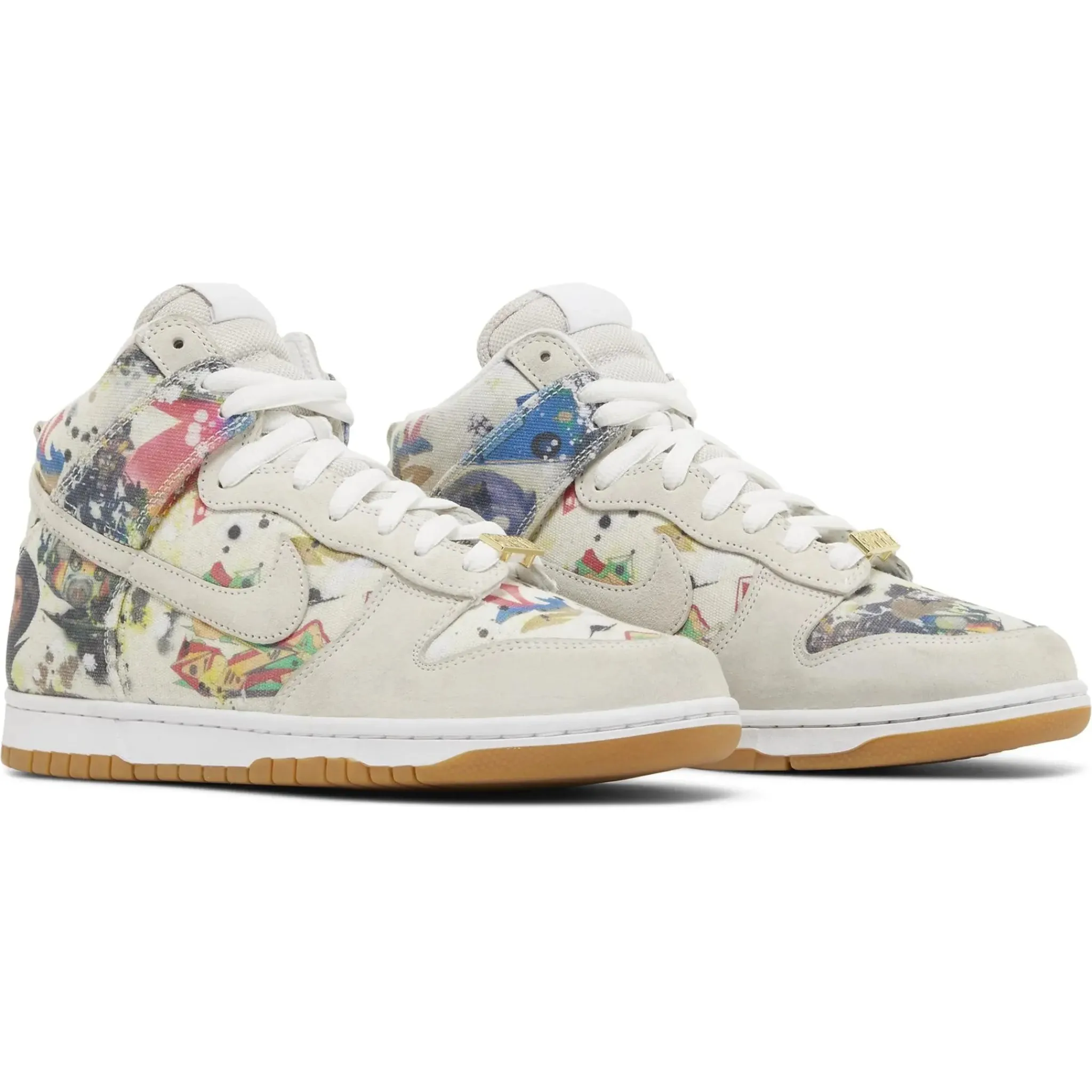 Nike Supreme x SB Dunk High Rammellzee< White Trainers|Trainers