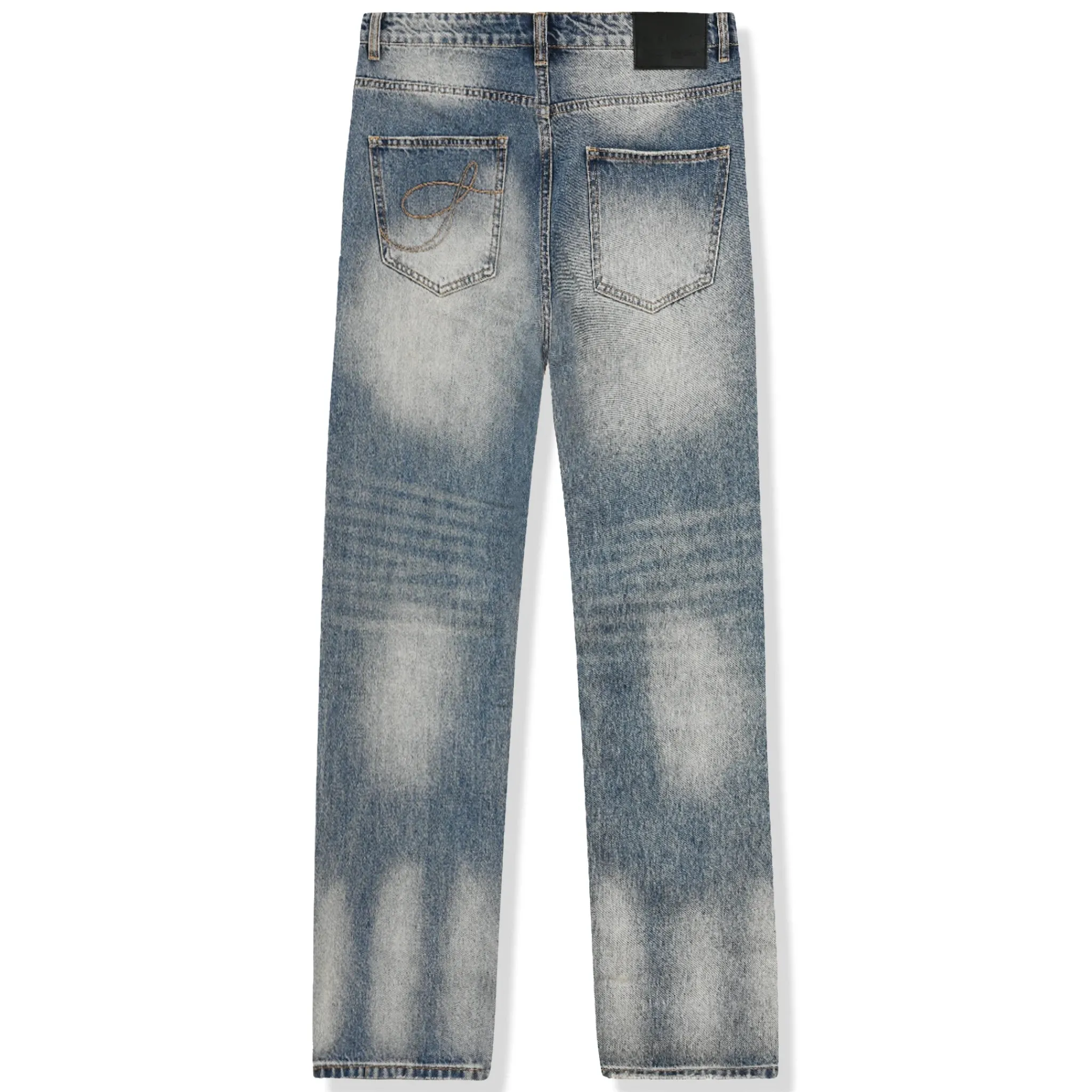 Syenti Stone Washed Jeans Blue< Jeans|Bottoms
